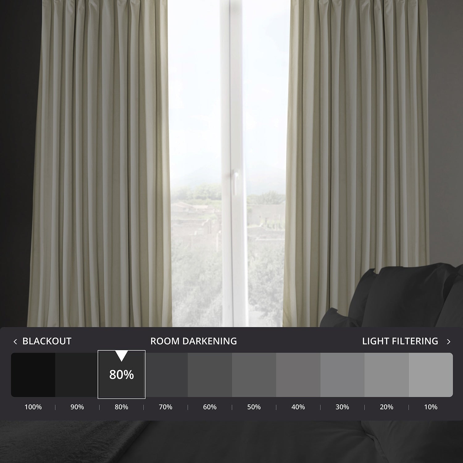 Rideau occultant extra large en velours moelleux Heritage de Exclusive Fabrics (1 panneau)