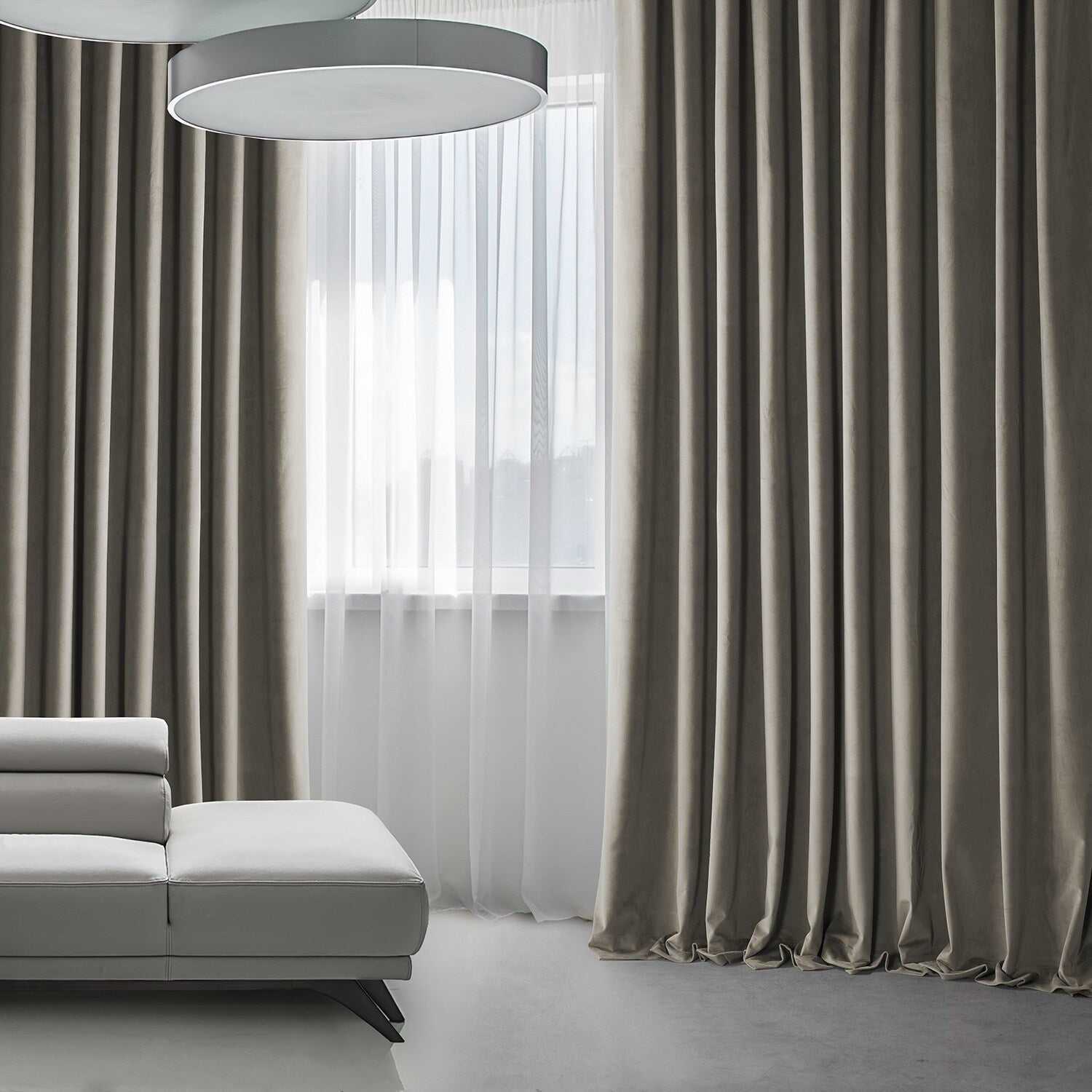 Rideau occultant extra large en velours moelleux Heritage de Exclusive Fabrics (1 panneau)