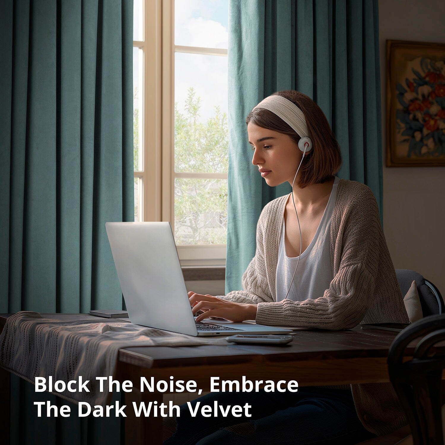 Rideau occultant en velours Signature Exclusive Fabrics (1 panneau)