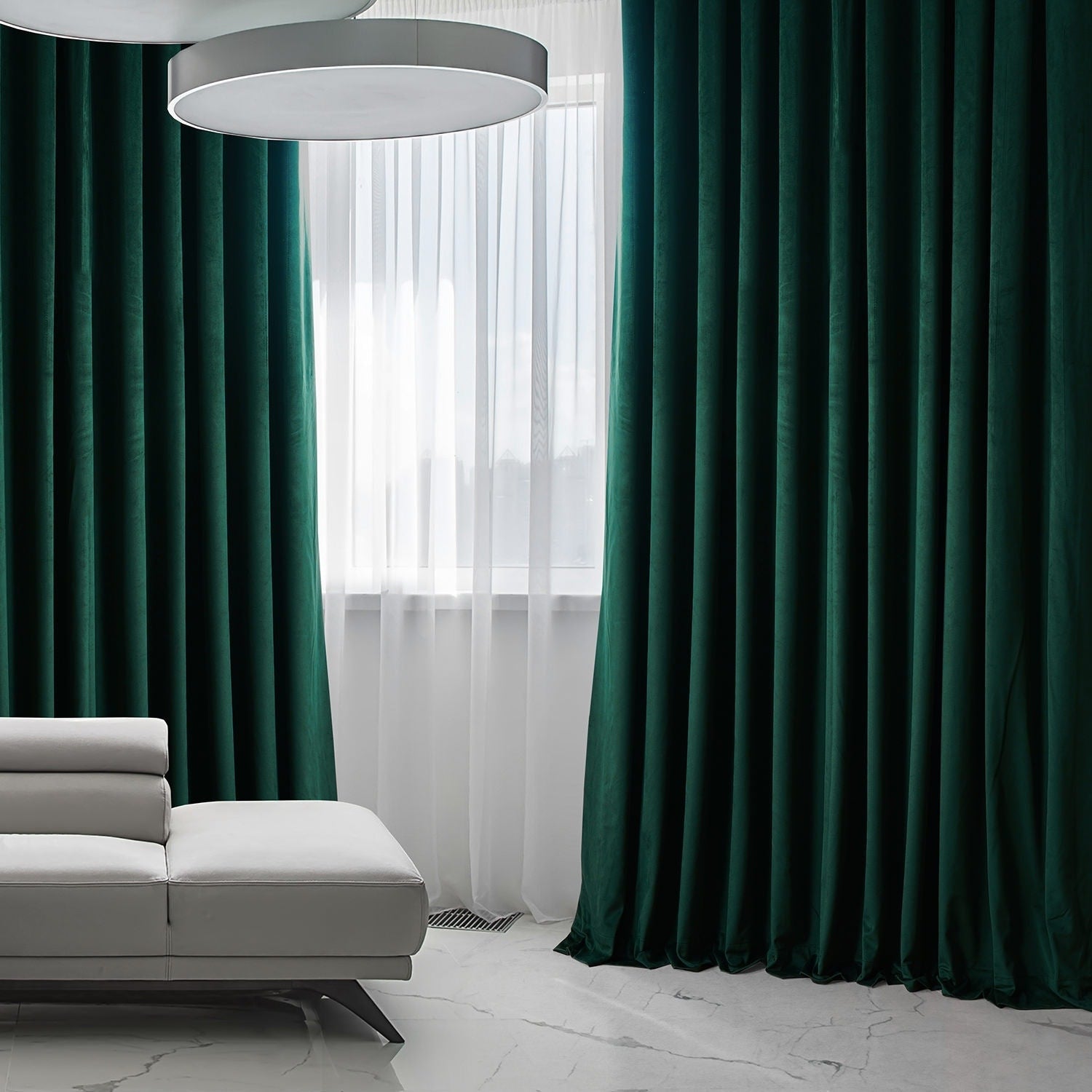 Rideaux occultants en velours moelleux Signature Exclusive Fabrics pour hôtel (1 panneau) - Draperie douce et luxueuse pour un contrôle de la lumière et une élégance optimale
