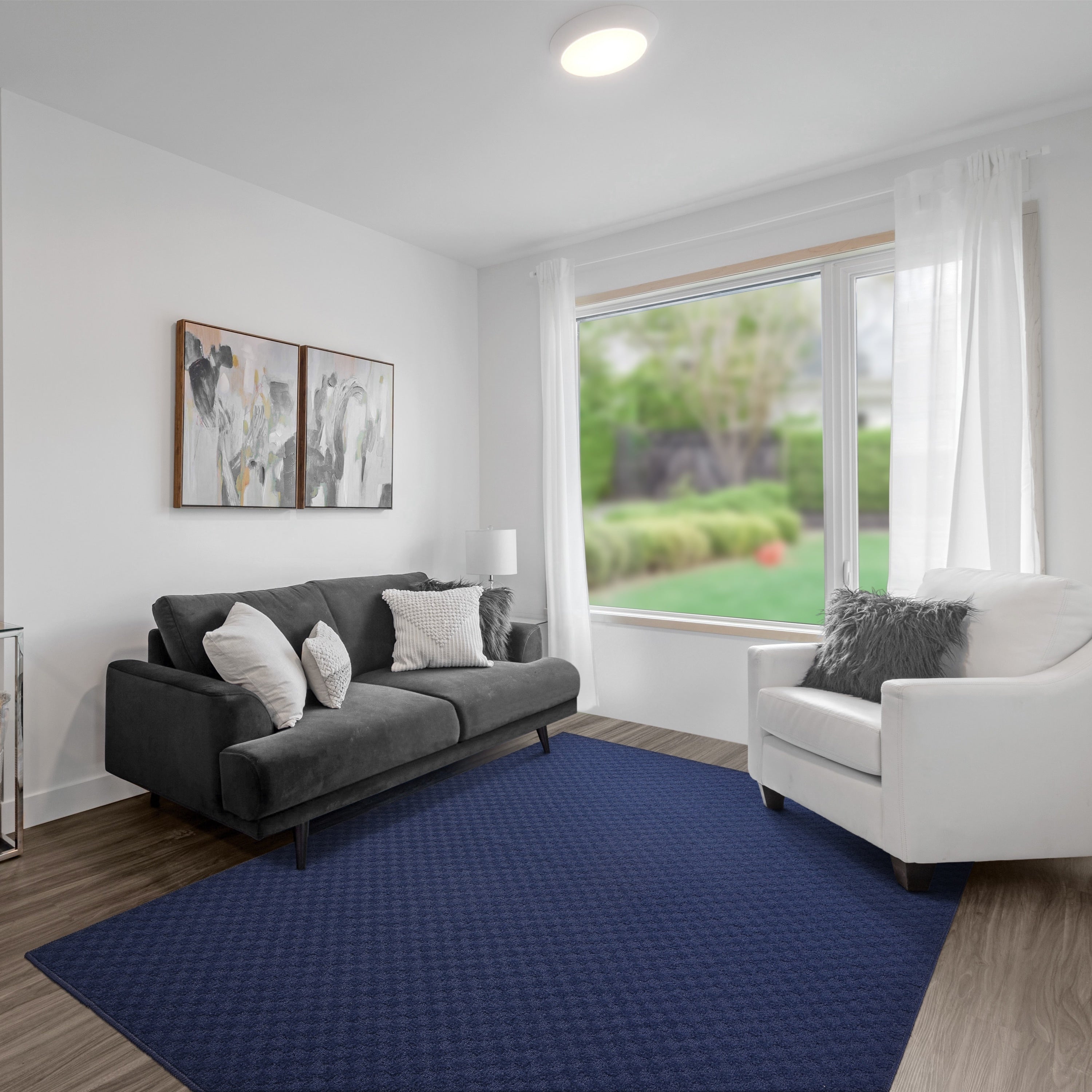 Tapis d'intérieur uni Garland Rug Medallion