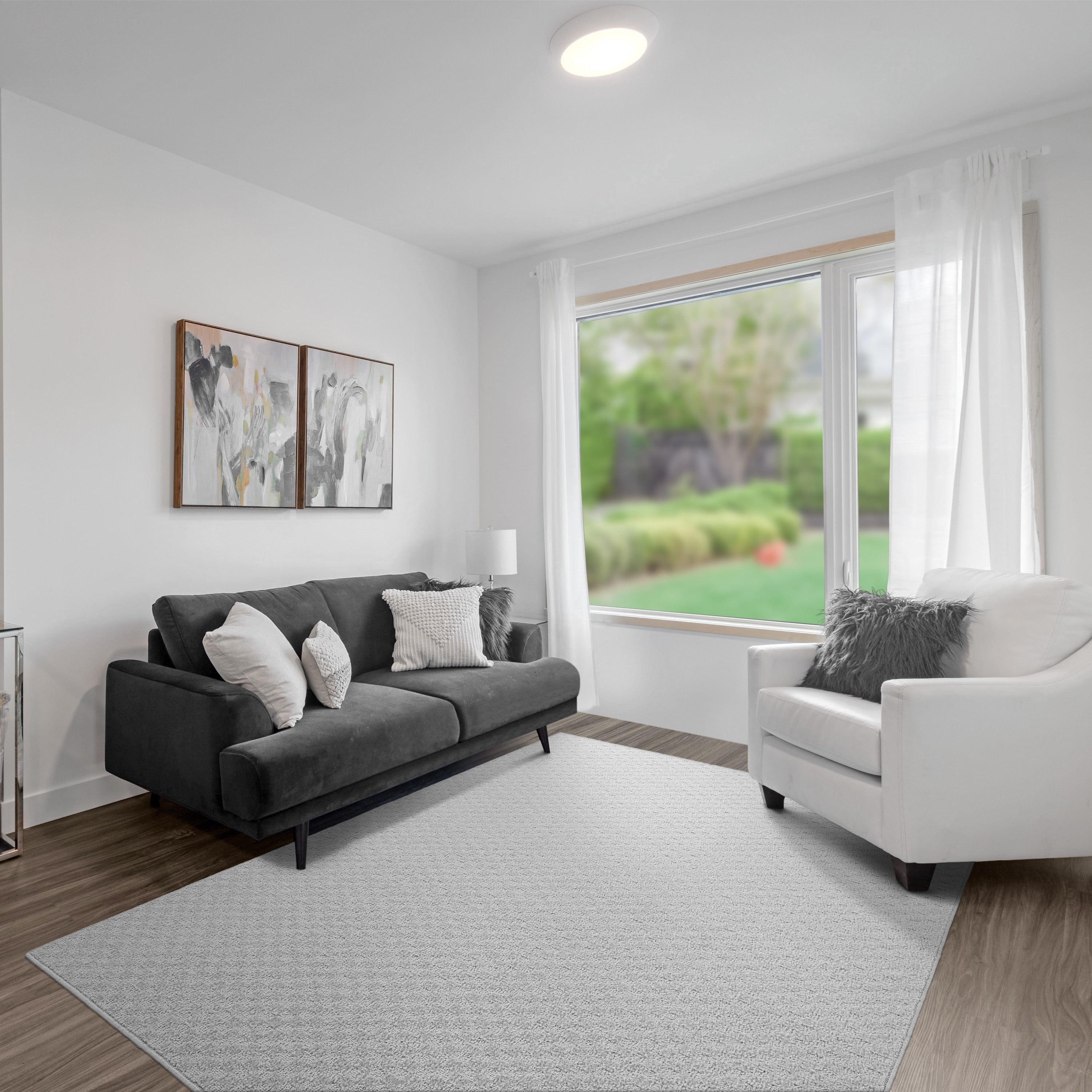 Tapis d'intérieur uni Garland Rug Medallion