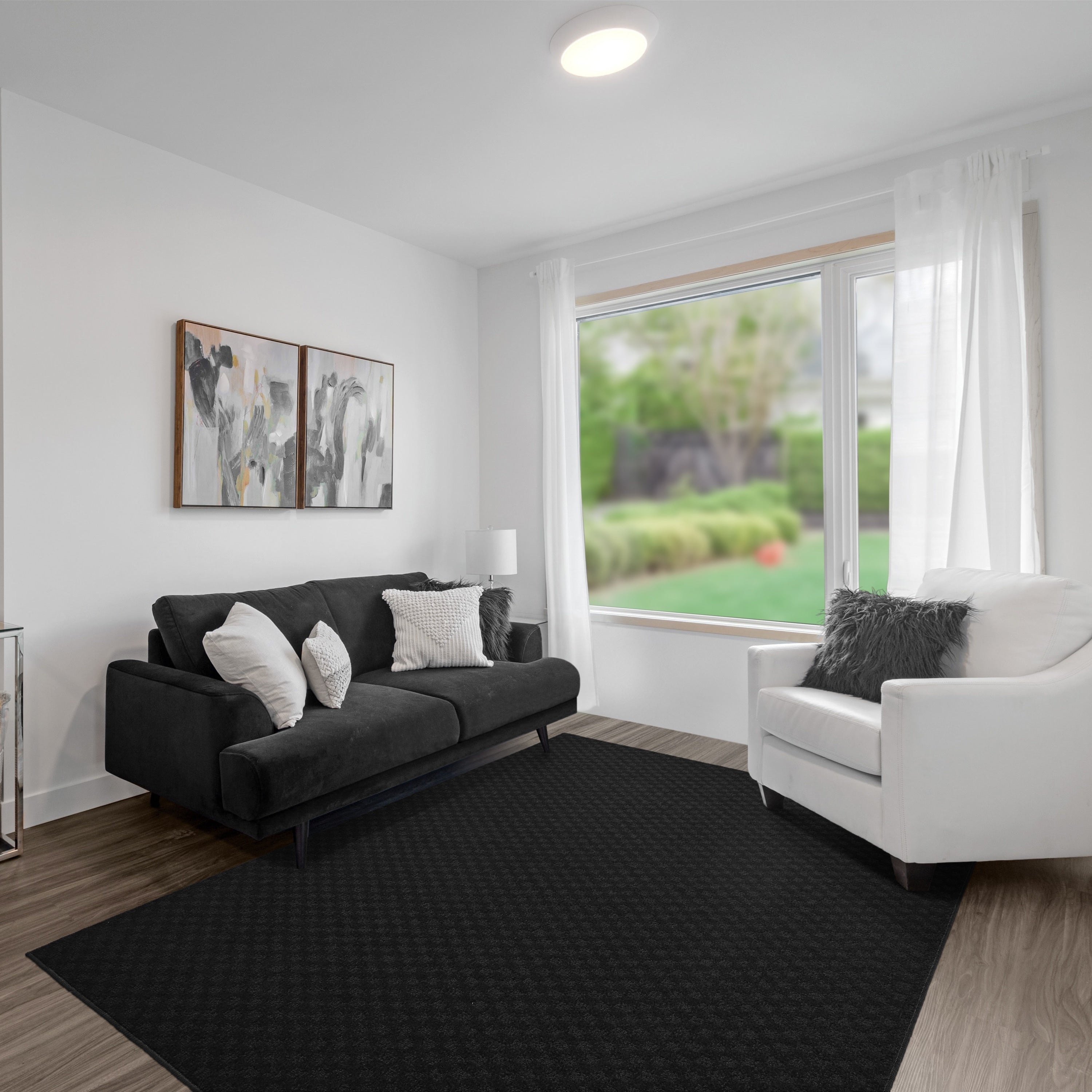 Tapis d'intérieur uni Garland Rug Medallion