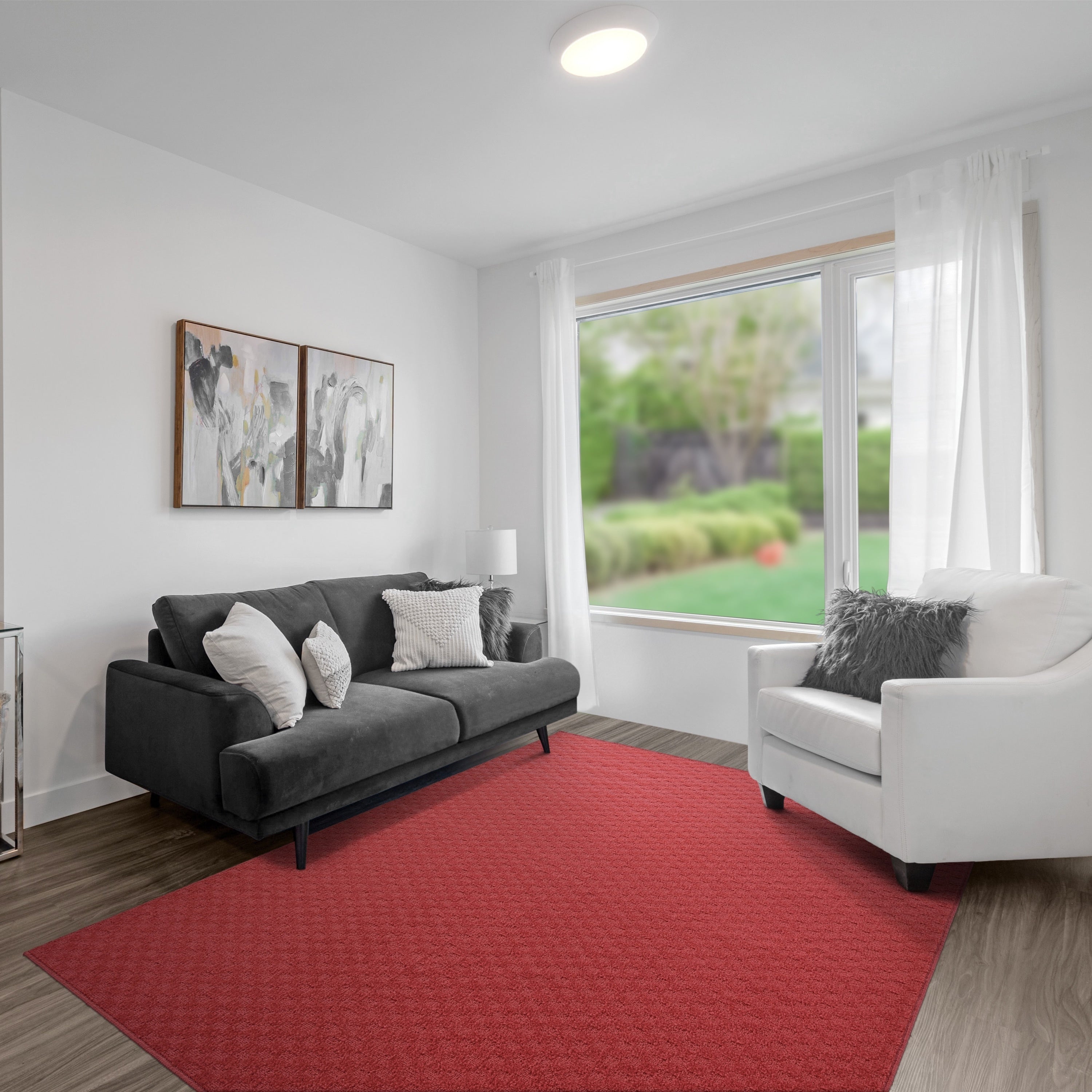 Tapis d'intérieur uni Garland Rug Medallion