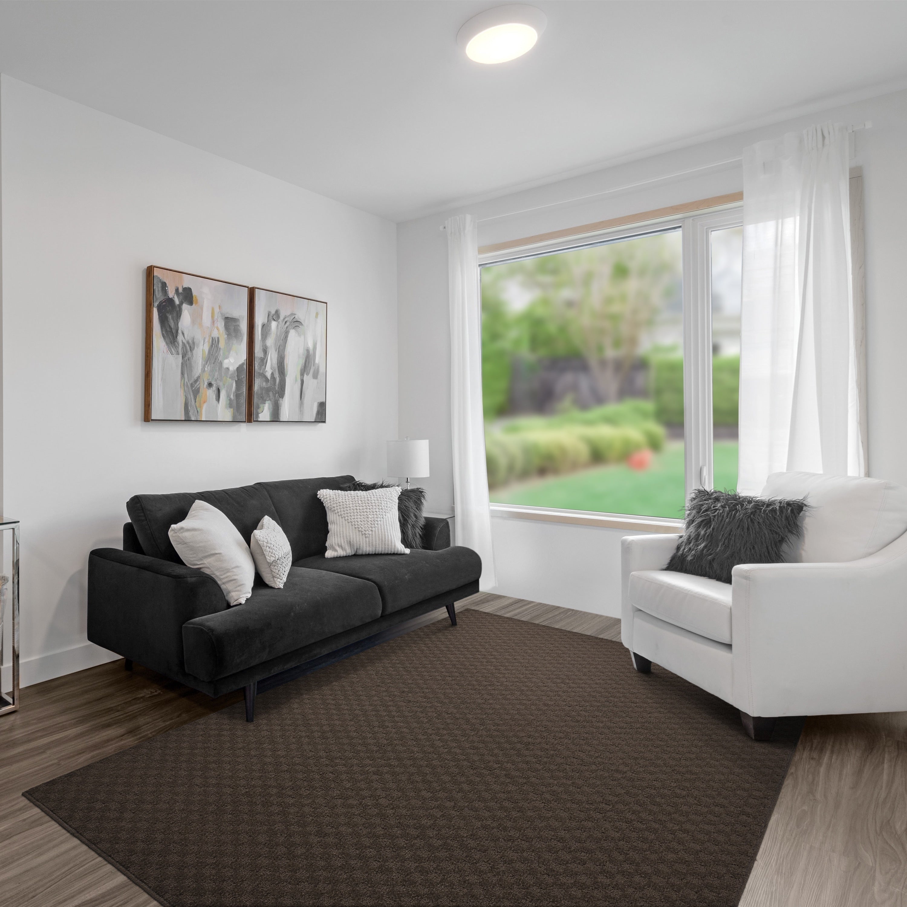 Tapis d'intérieur uni Garland Rug Medallion