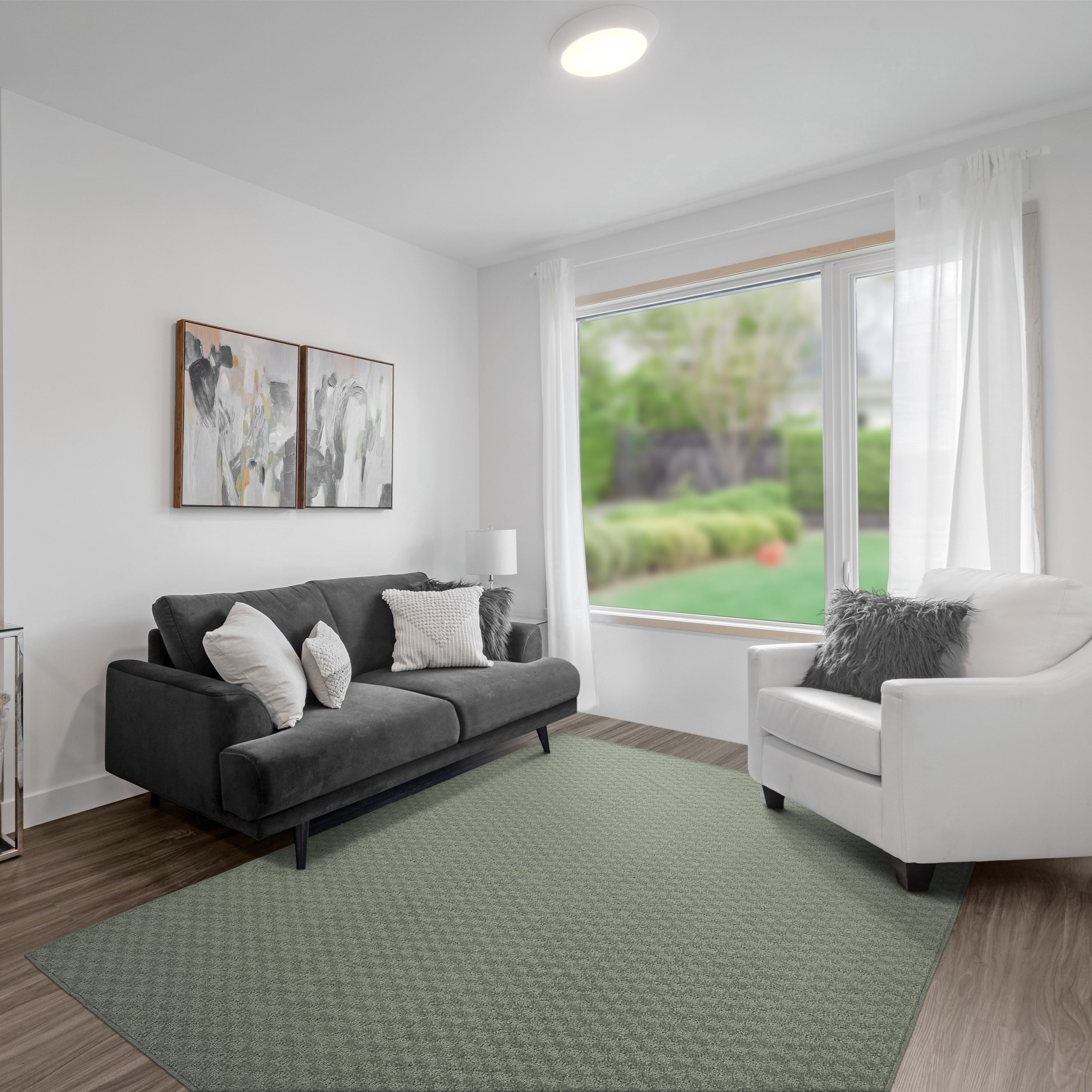 Tapis d'intérieur uni Garland Rug Medallion