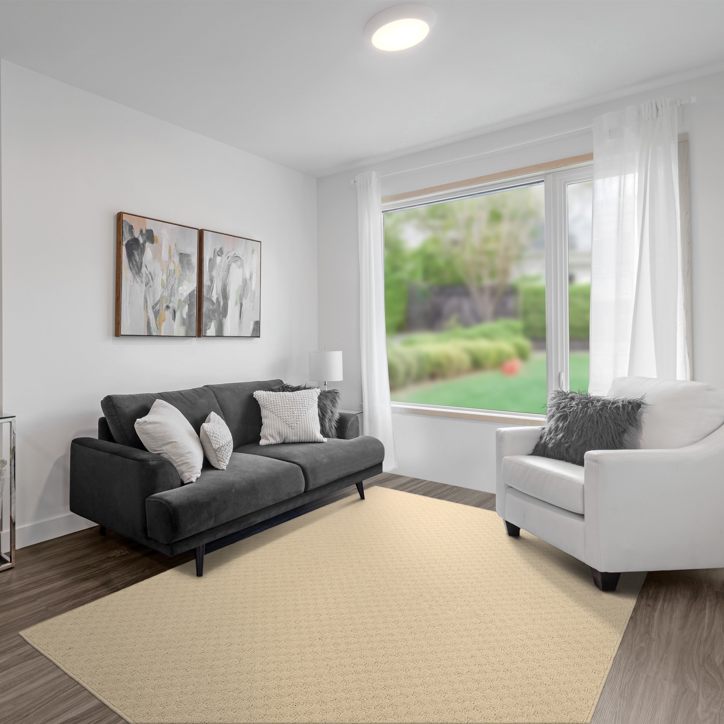 Tapis d'intérieur uni Garland Rug Medallion