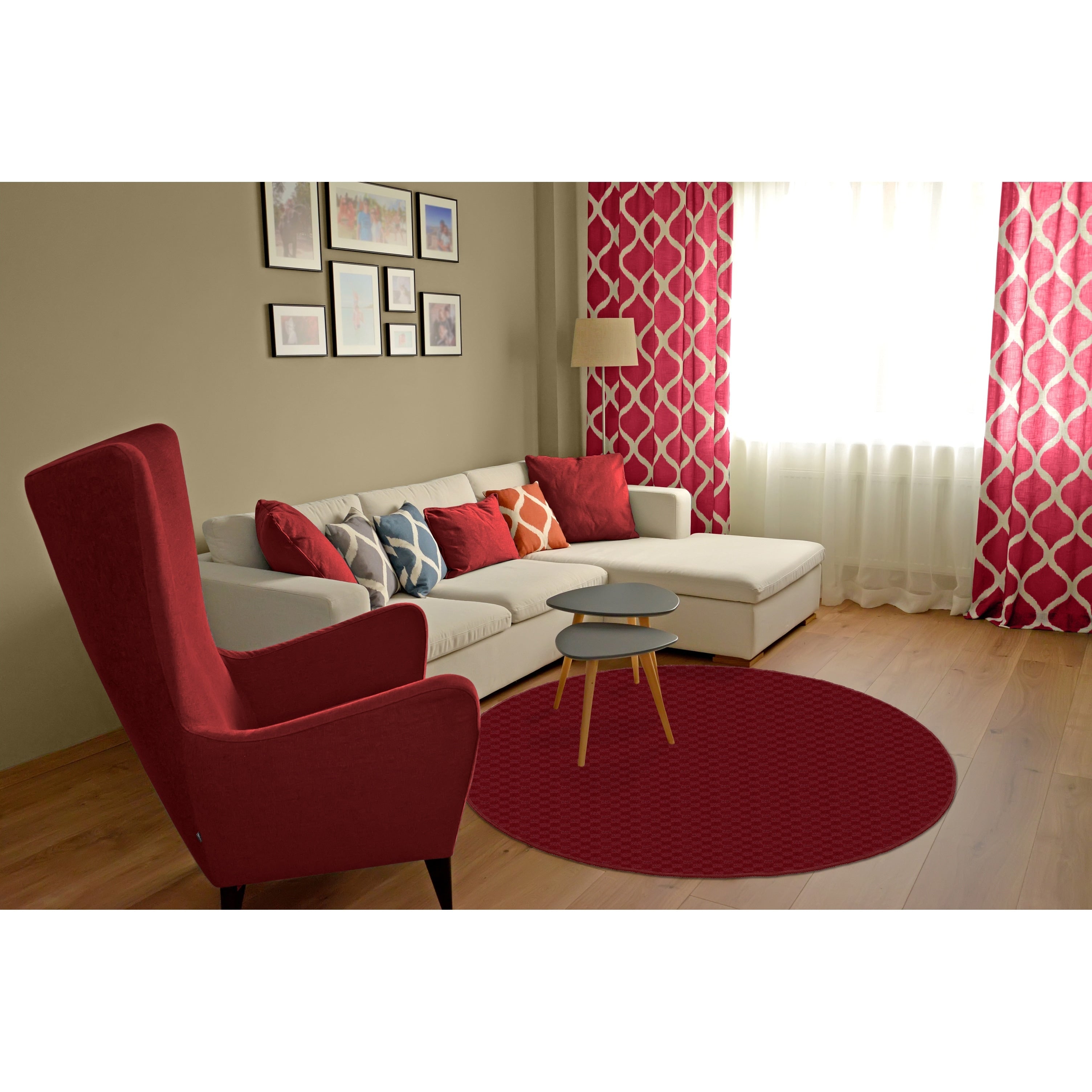 Tapis d'intérieur uni Garland Rug Medallion