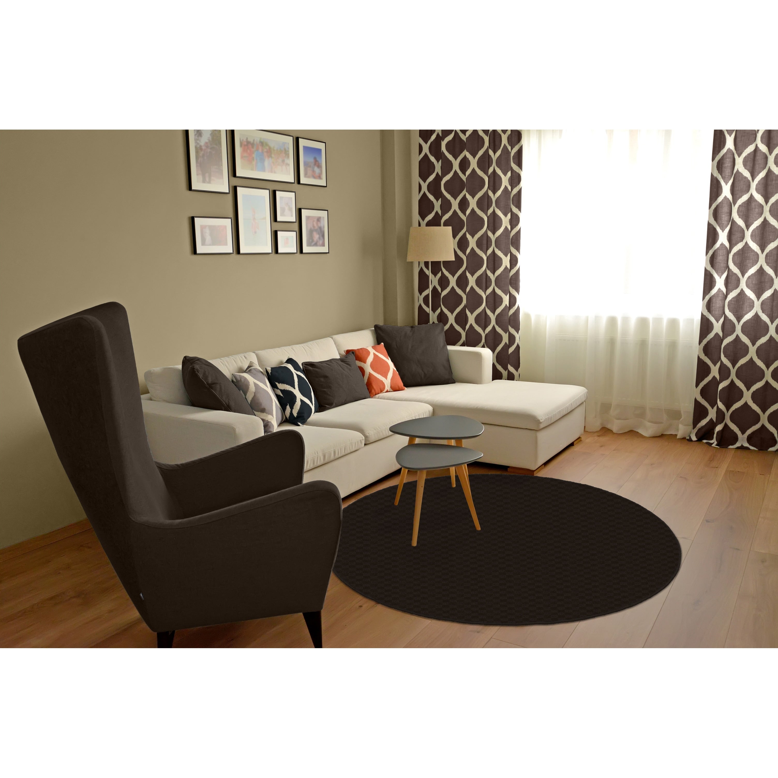 Tapis d'intérieur uni Garland Rug Medallion