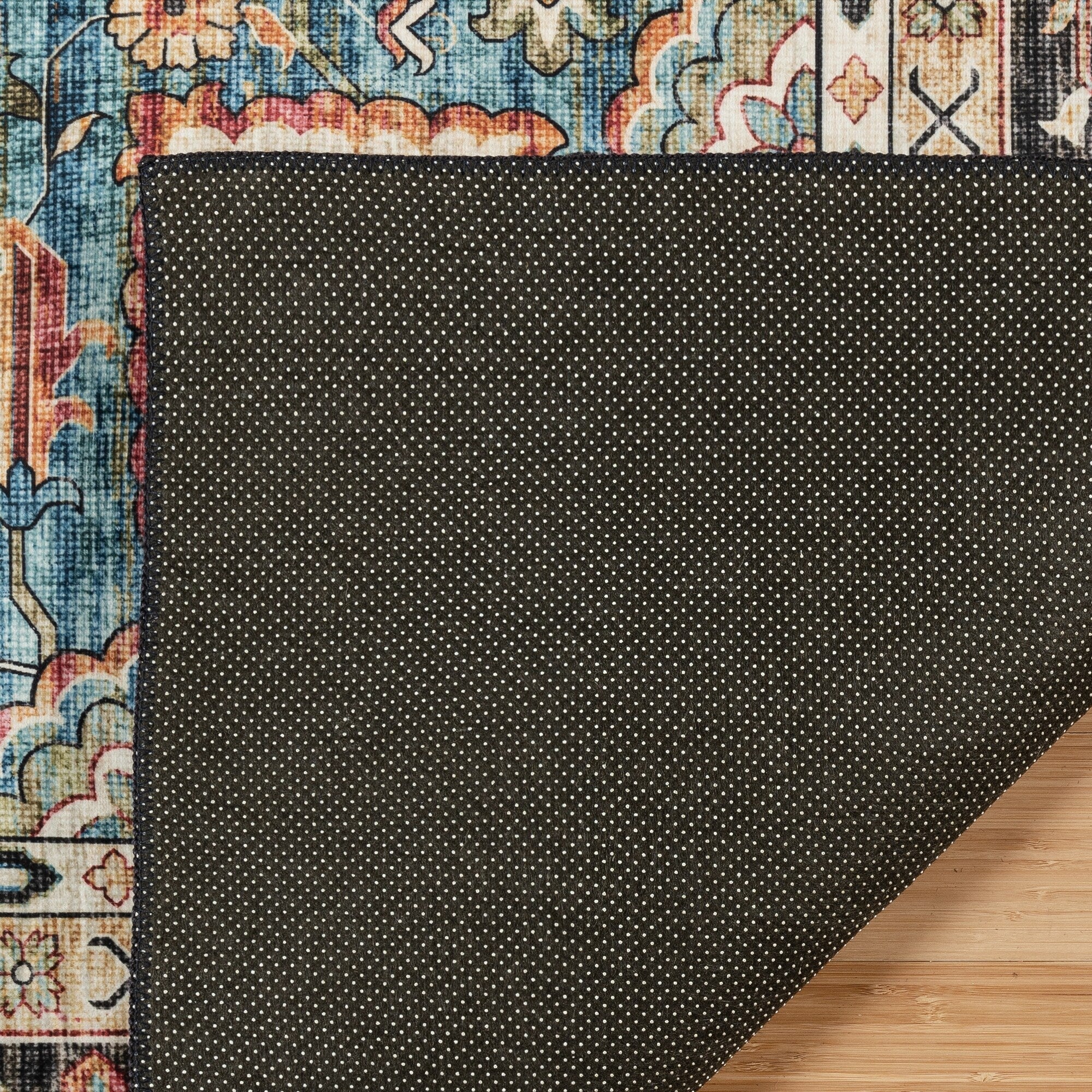 Tapis antidérapant lavable en polyester à poils plats imprimé numériquement par Gertmenian Crystal Print