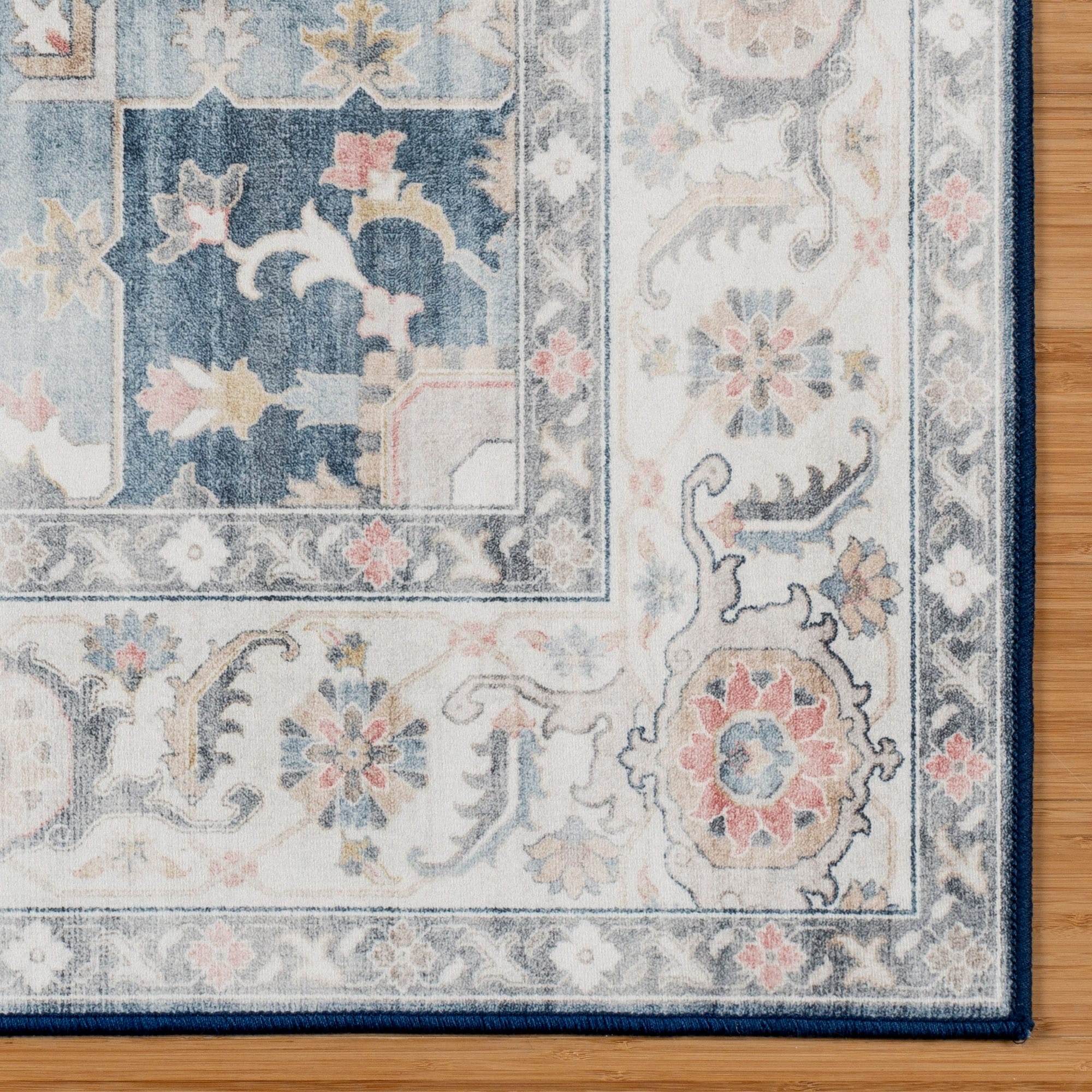 Tapis antidérapant lavable en polyester à poils plats imprimé numériquement par Gertmenian Crystal Print