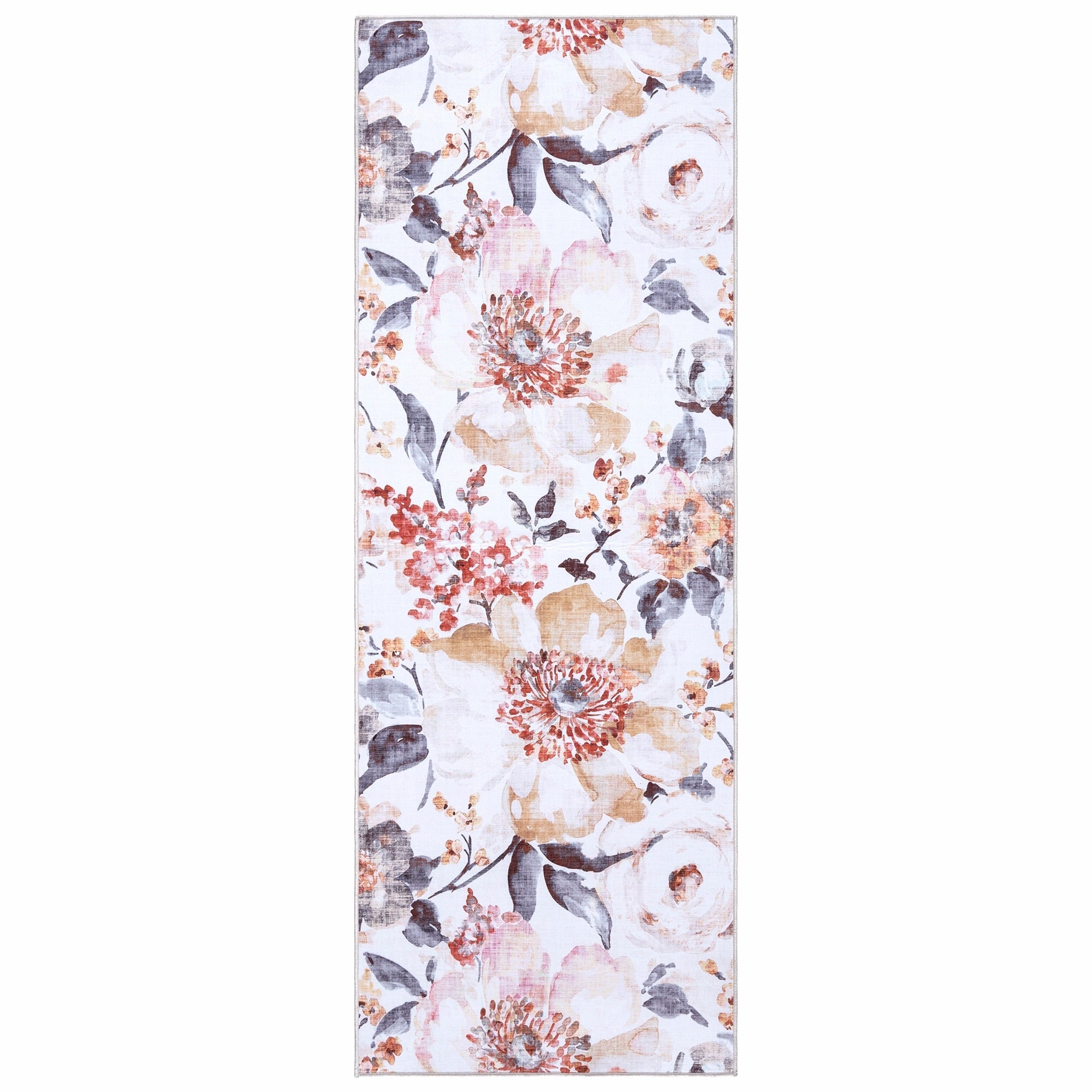 Tapis antidérapant lavable en polyester à poils plats imprimé numériquement par Gertmenian Crystal Print