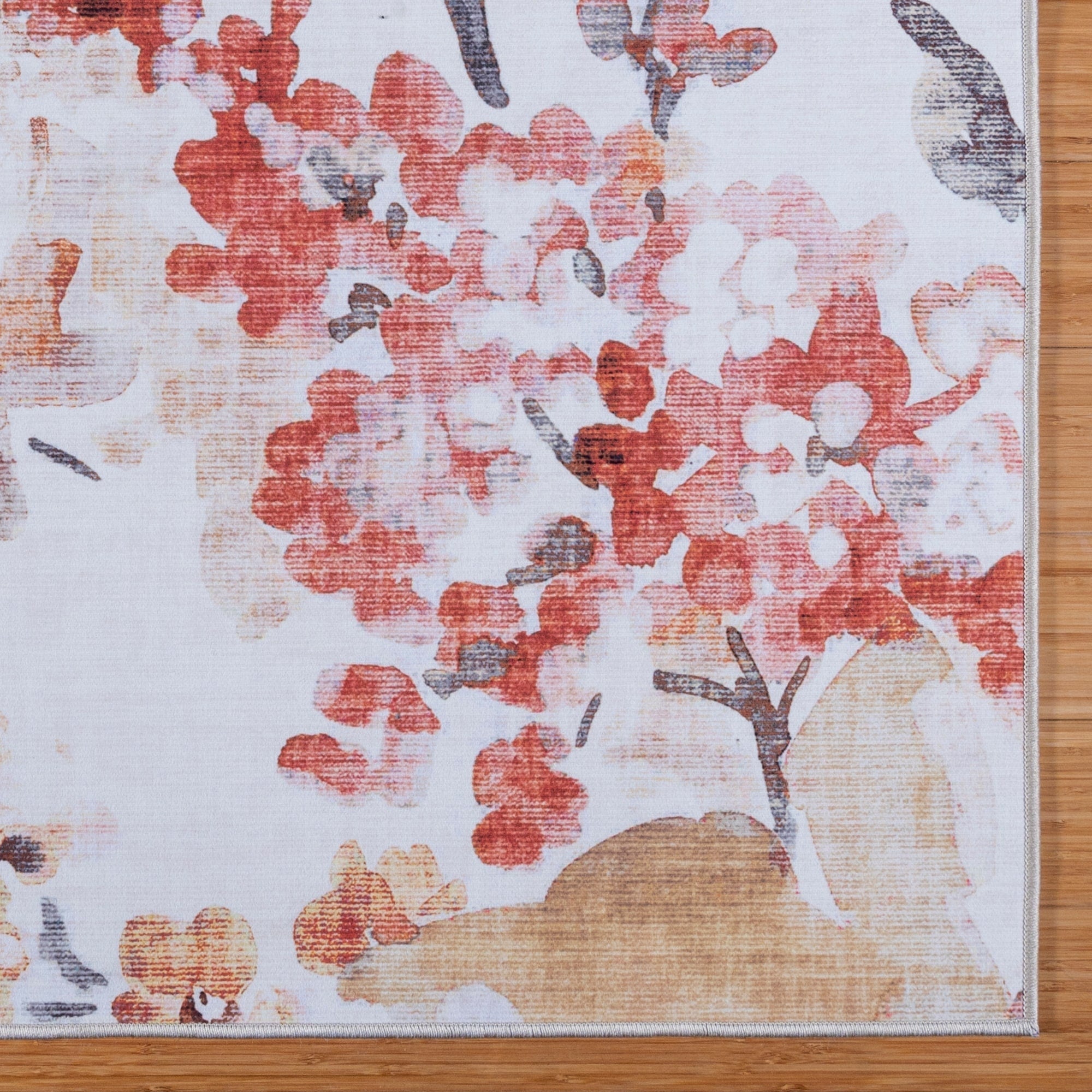 Tapis antidérapant lavable en polyester à poils plats imprimé numériquement par Gertmenian Crystal Print