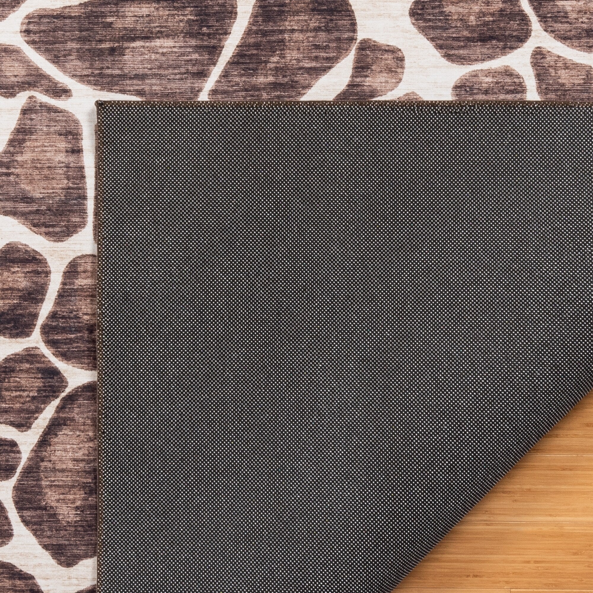 Tapis antidérapant lavable en polyester à poils plats imprimé numériquement par Gertmenian Crystal Print