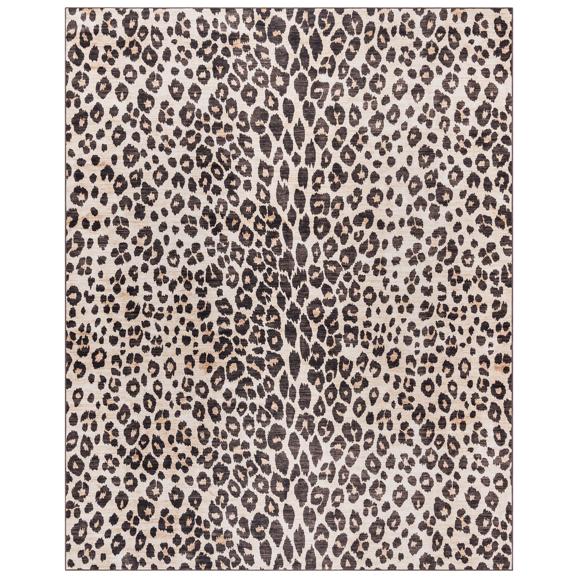 Tapis antidérapant lavable en polyester à poils plats imprimé numériquement par Gertmenian Crystal Print