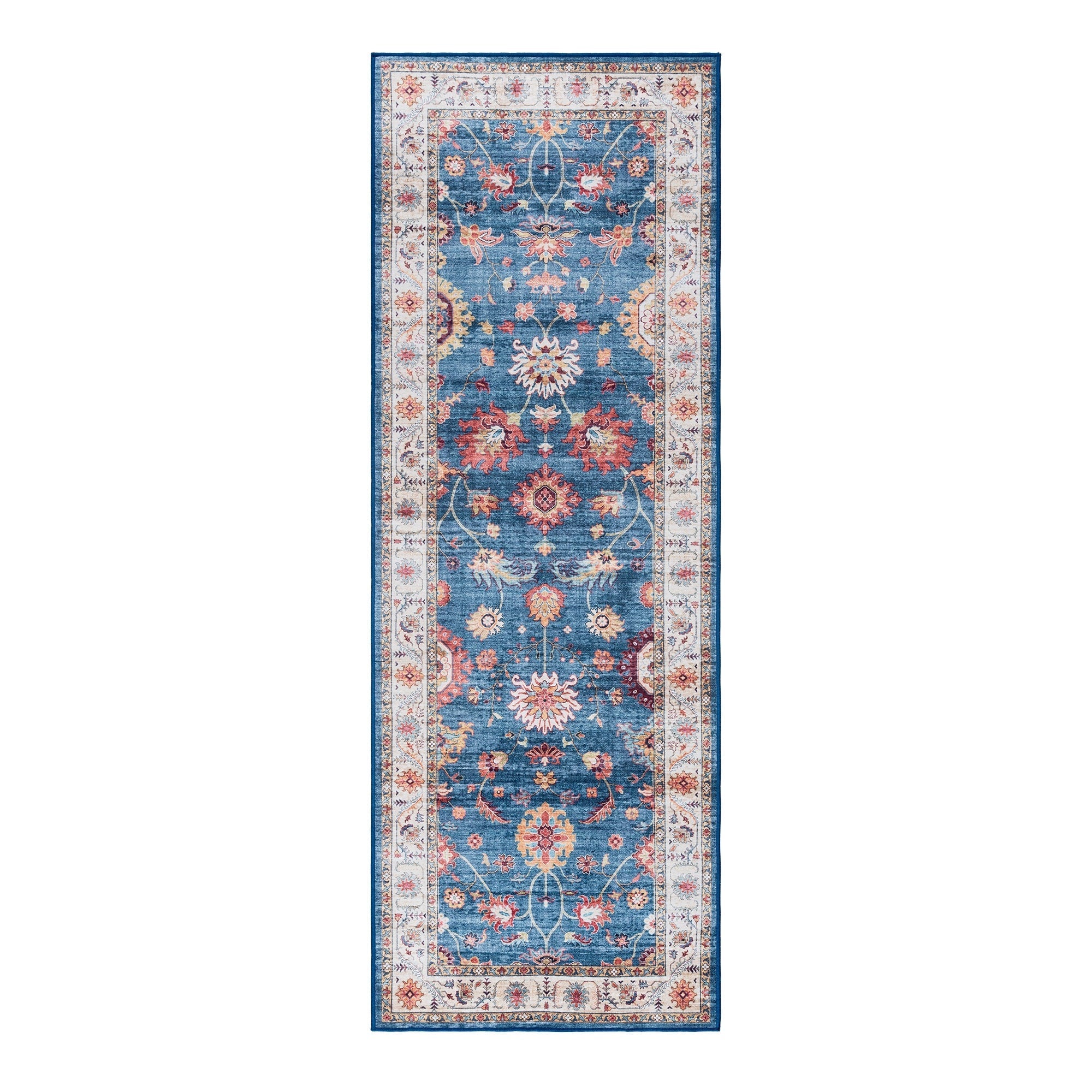 Tapis antidérapant lavable en polyester à poils plats imprimé numériquement par Gertmenian Crystal Print