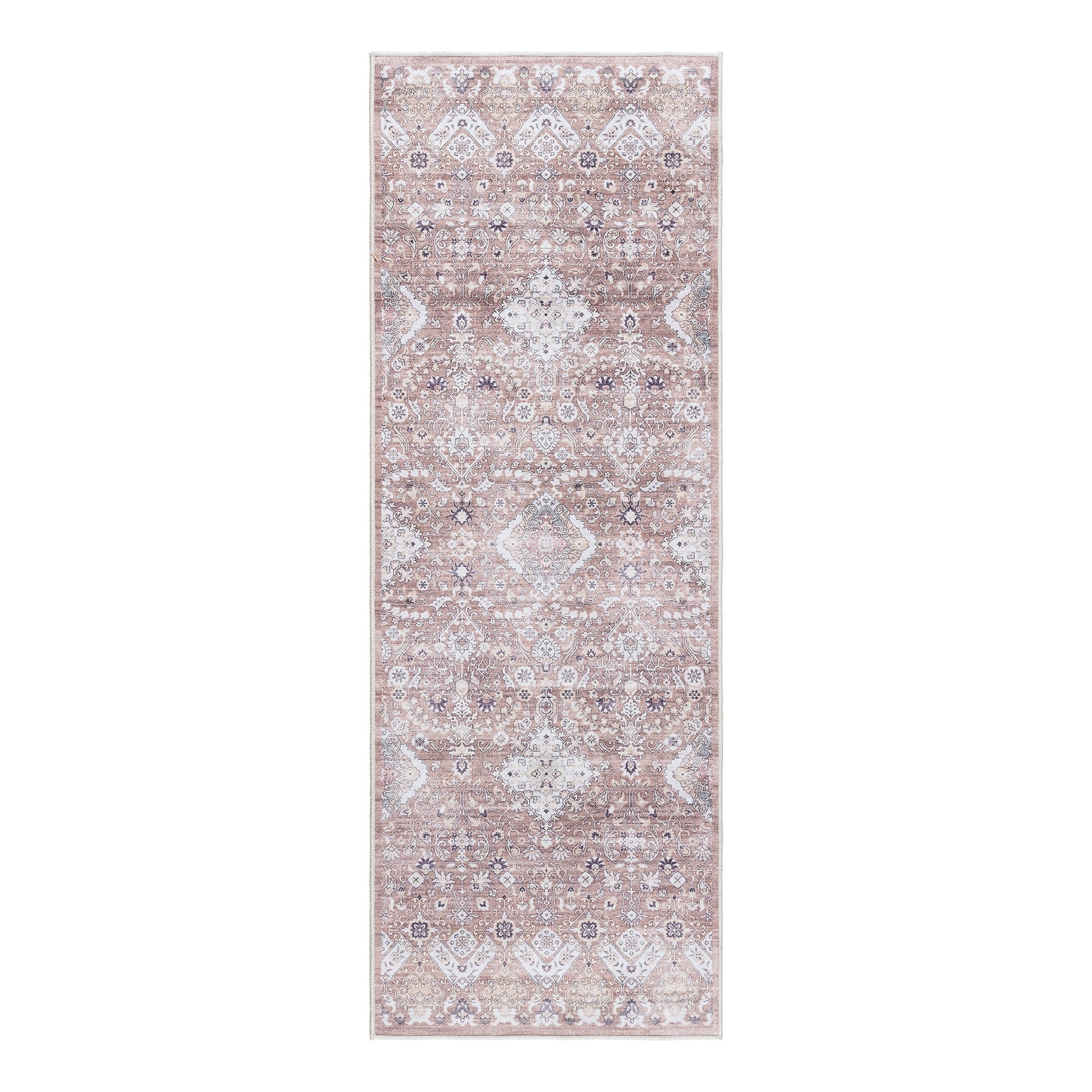 Tapis antidérapant lavable en polyester à poils plats imprimé numériquement par Gertmenian Crystal Print