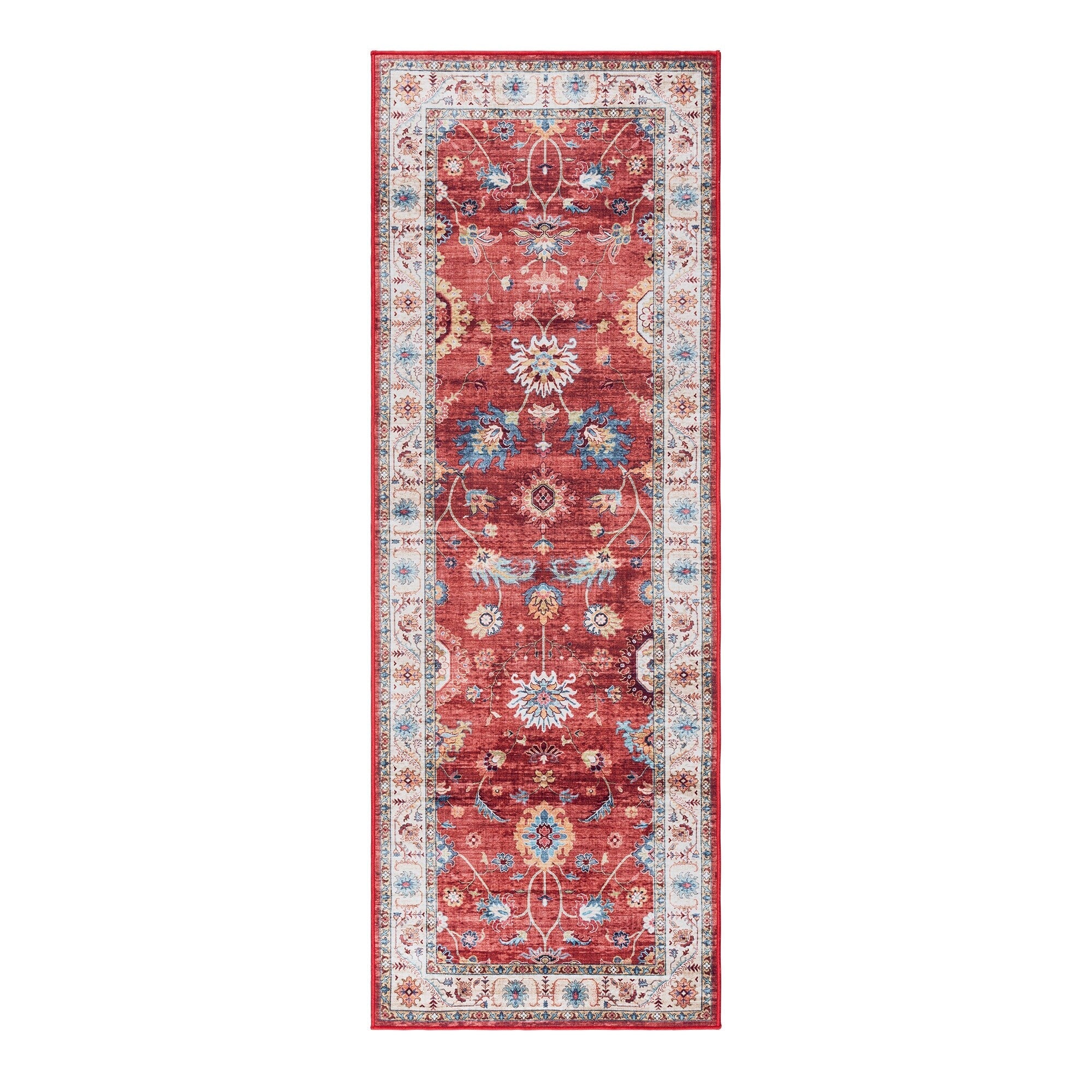 Tapis antidérapant lavable en polyester à poils plats imprimé numériquement par Gertmenian Crystal Print