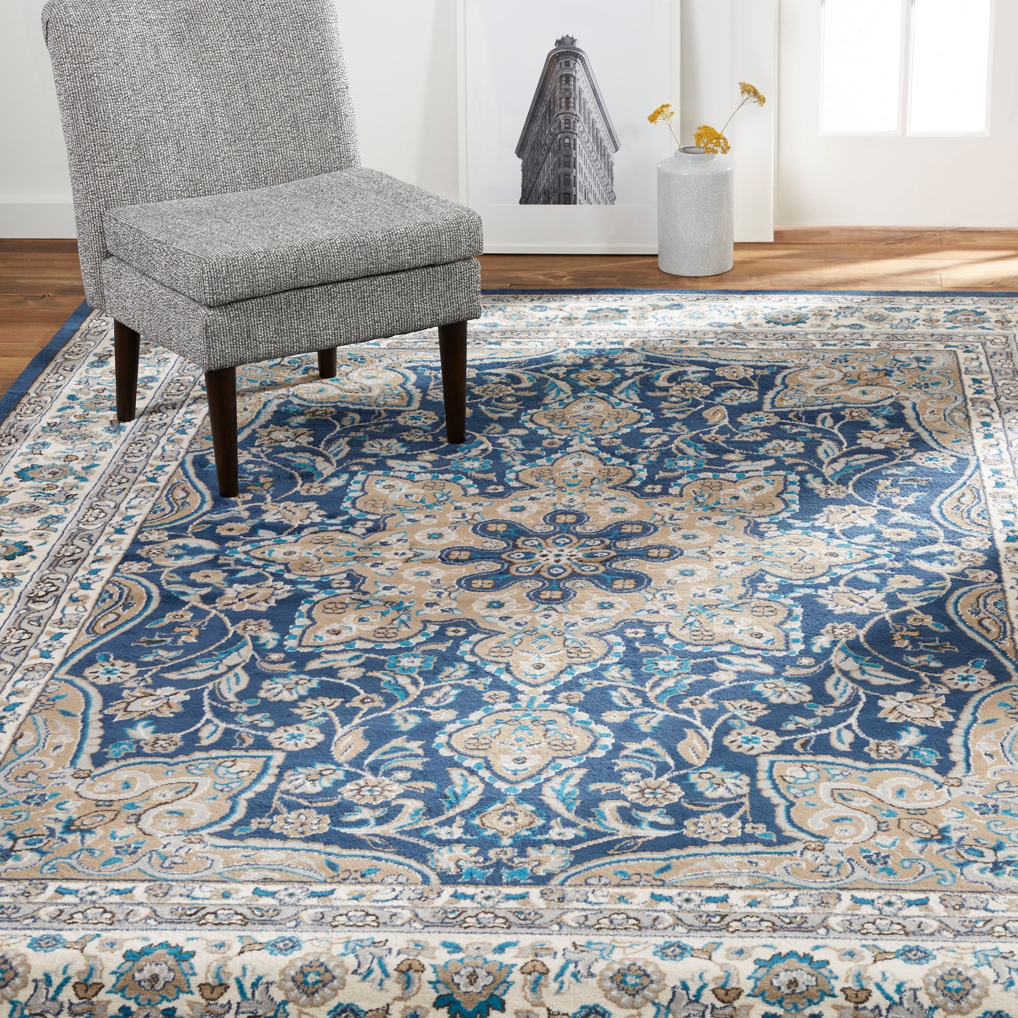Tapis médaillon traditionnel HOME DYNAMIX Tremont Magnolia