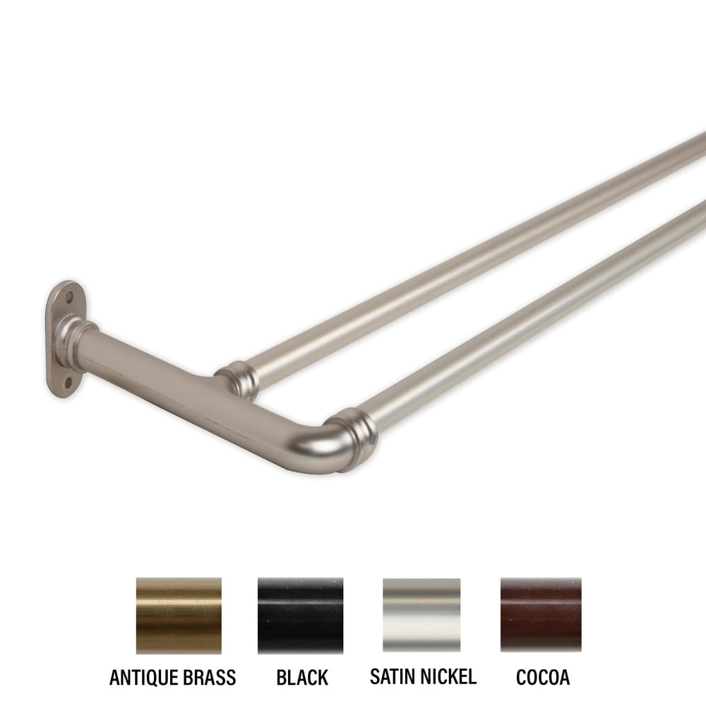 Tringle à rideau occultante double InStyleDesign de 0,62 po