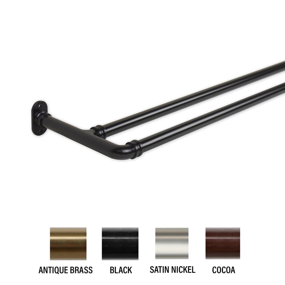 Tringle à rideau occultante double InStyleDesign de 0,62 po