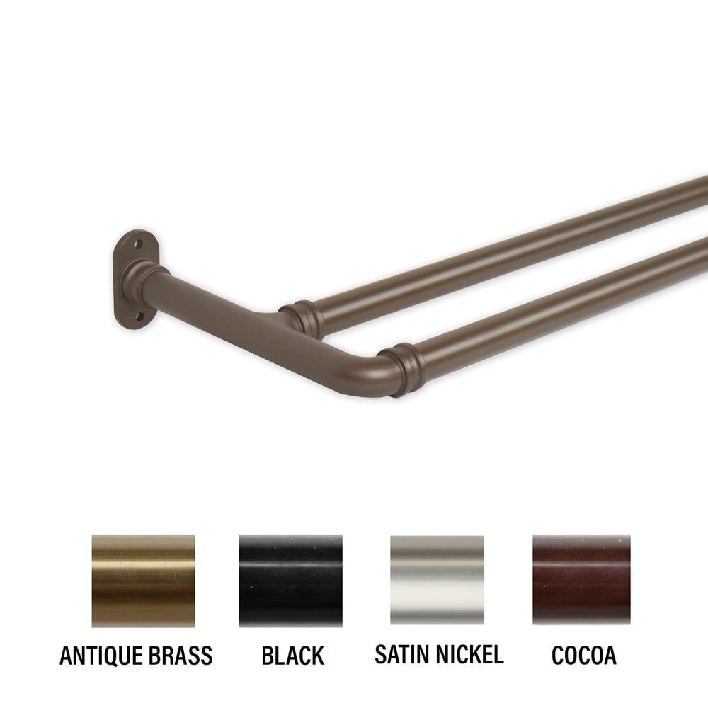 Tringle à rideau occultante double InStyleDesign de 0,62 po