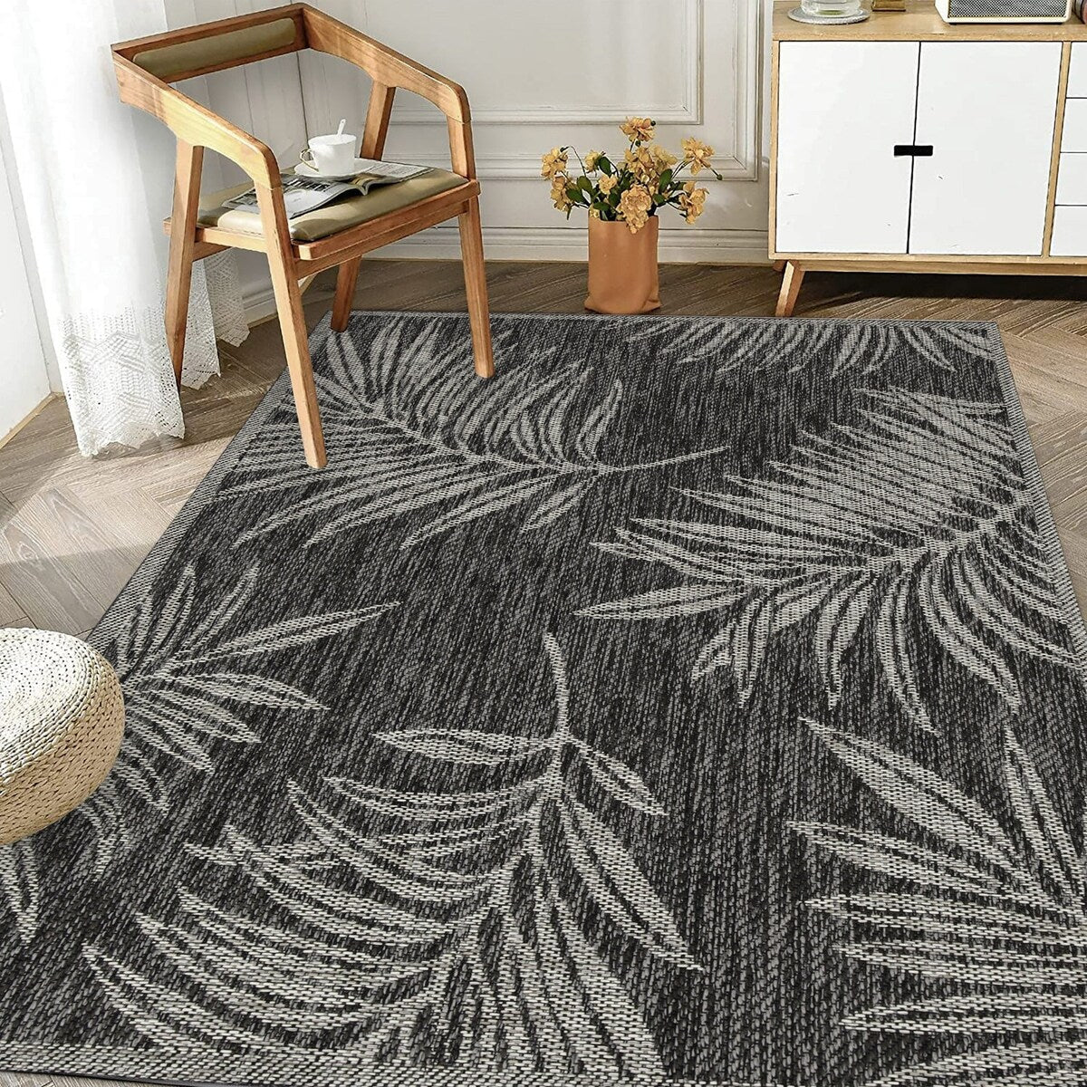 Tapis/Paillasson d'intérieur/extérieur - Lavable en machine, résistant aux intempéries et aux UV - Imperméable - Liana