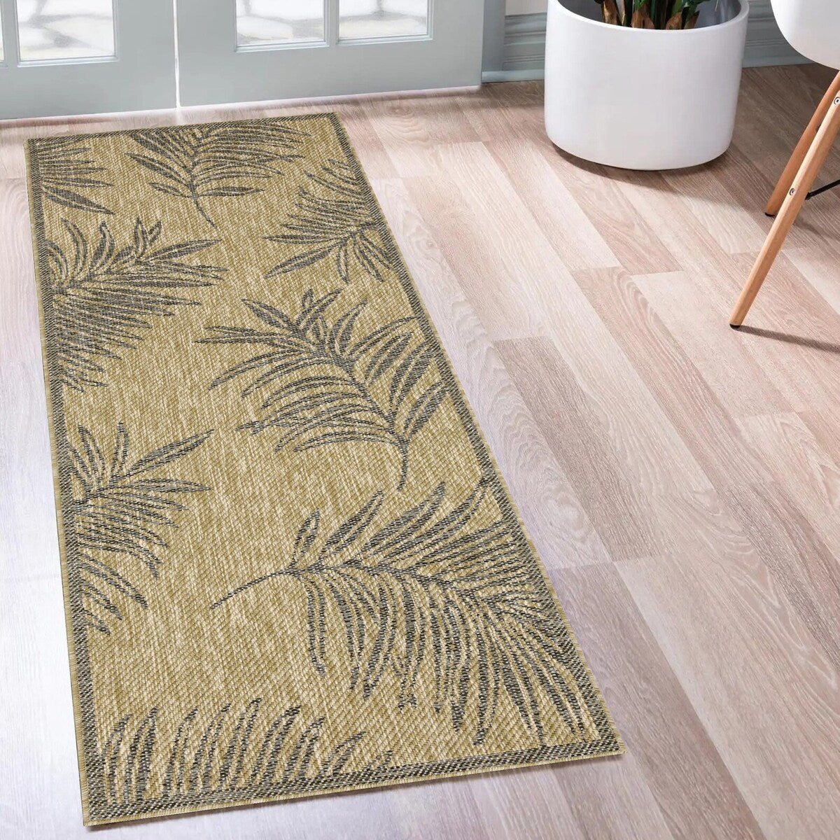 Tapis/Paillasson d'intérieur/extérieur - Lavable en machine, résistant aux intempéries et aux UV - Imperméable - Liana