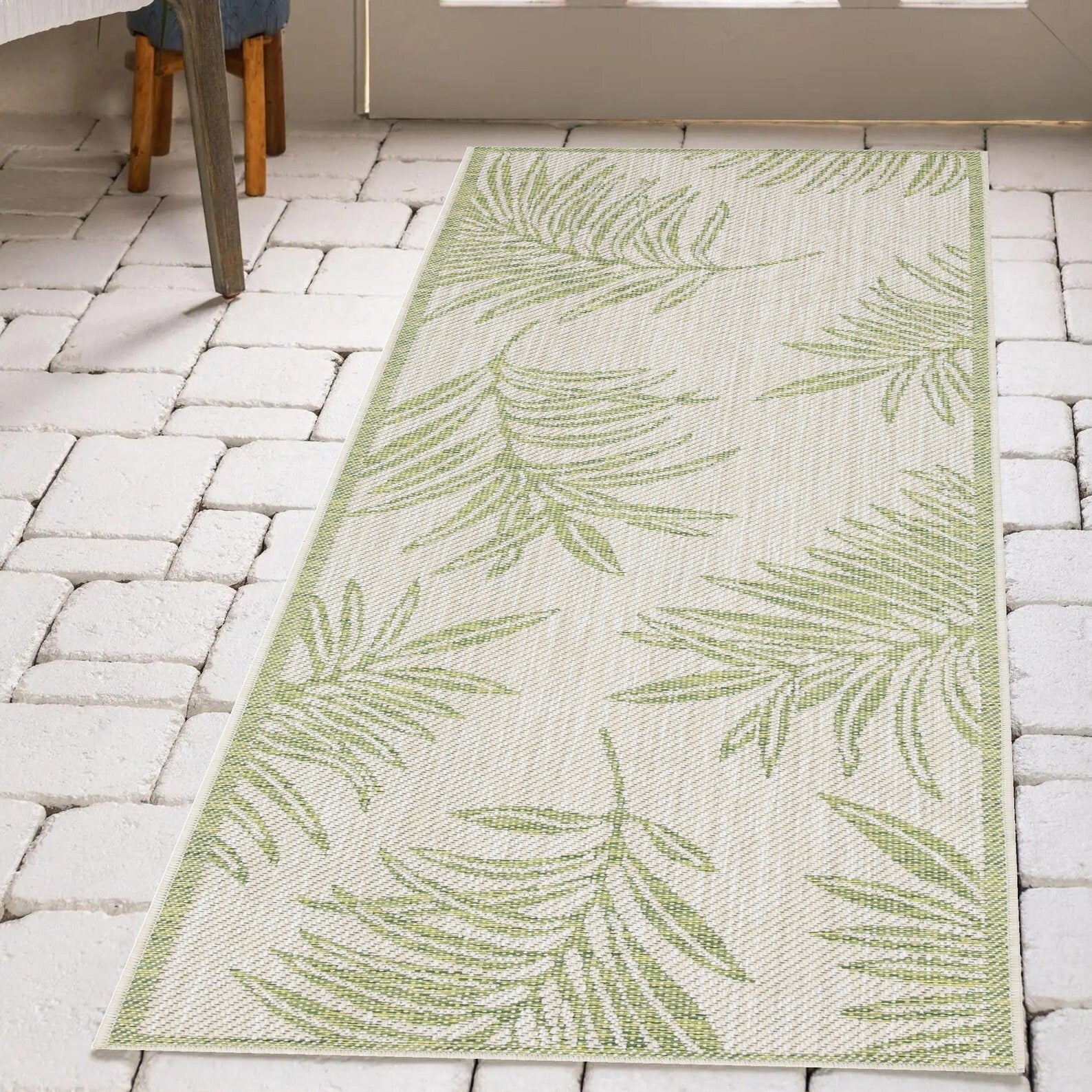 Tapis/Paillasson d'intérieur/extérieur - Lavable en machine, résistant aux intempéries et aux UV - Imperméable - Liana