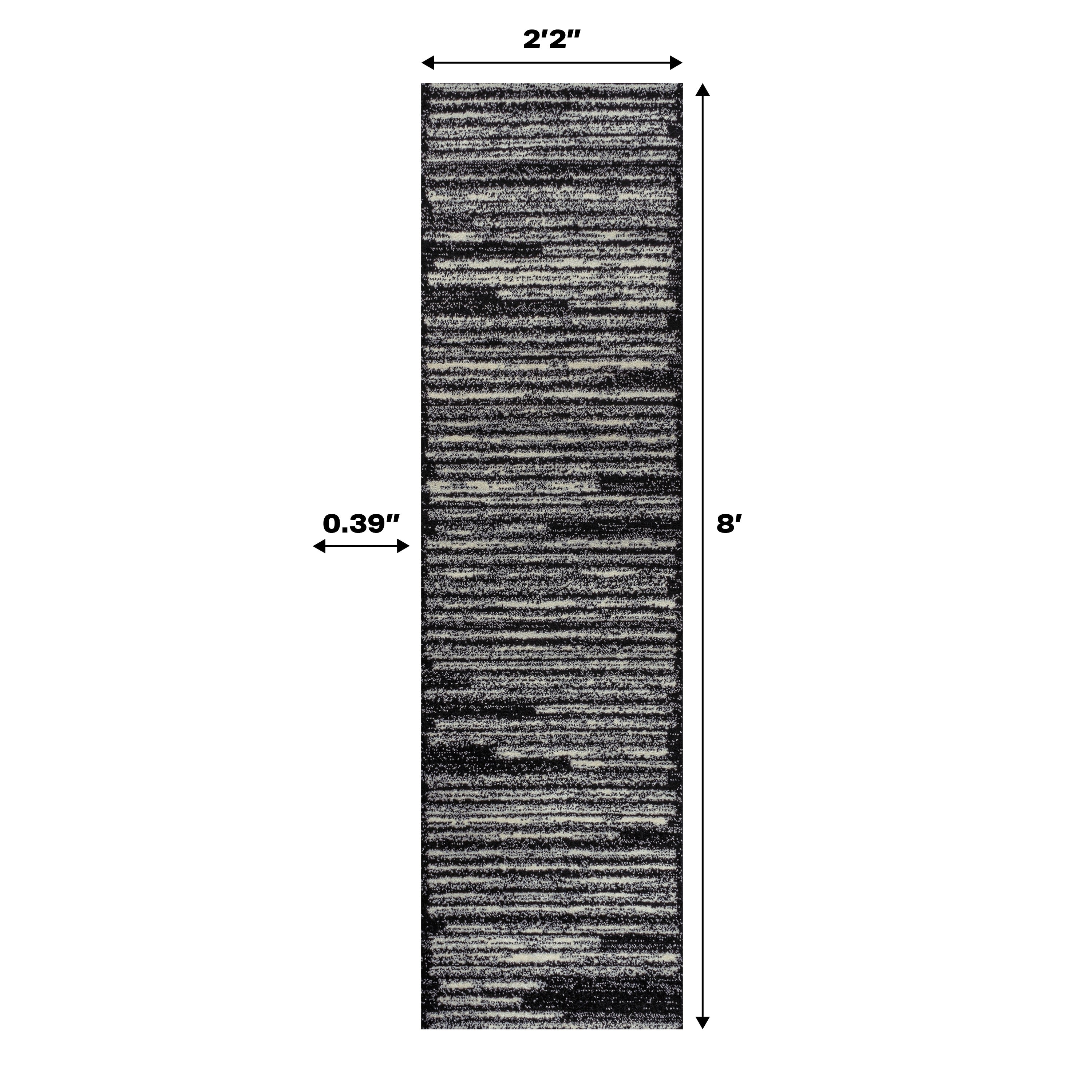 JONATHAN Y Tapis moderne à rayures berbères Aksil