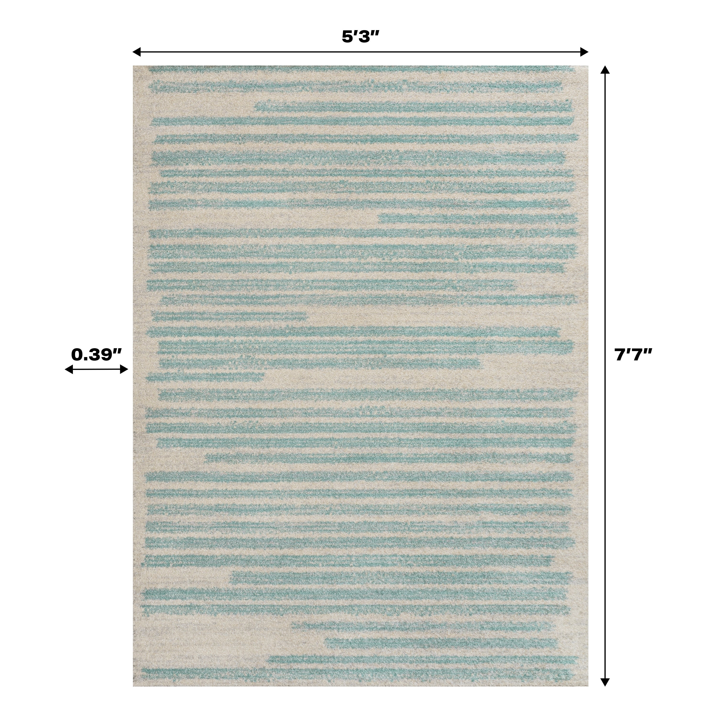 JONATHAN Y Tapis moderne à rayures berbères Aksil