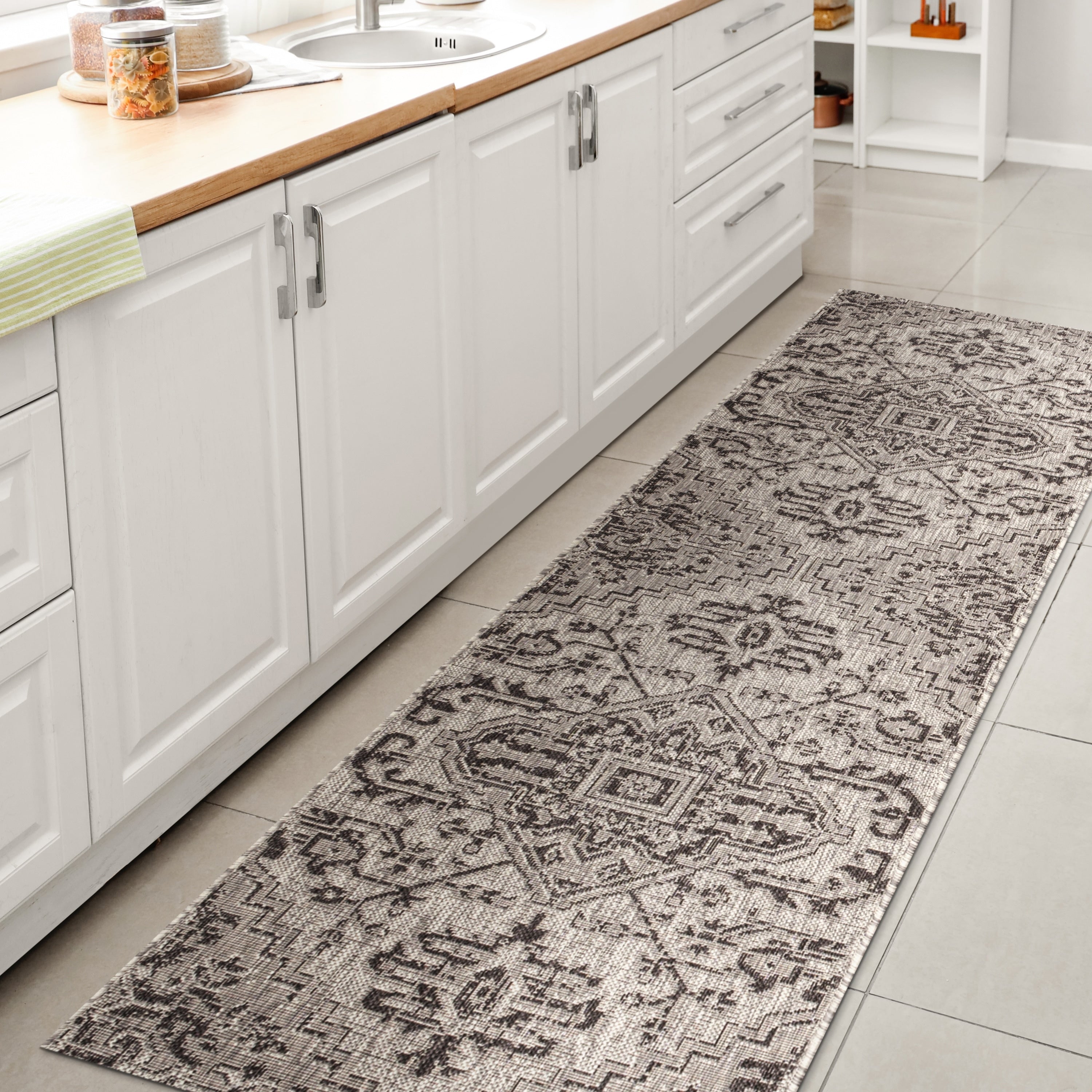 Tapis d'intérieur/extérieur JONATHAN Y Charleston Medallion