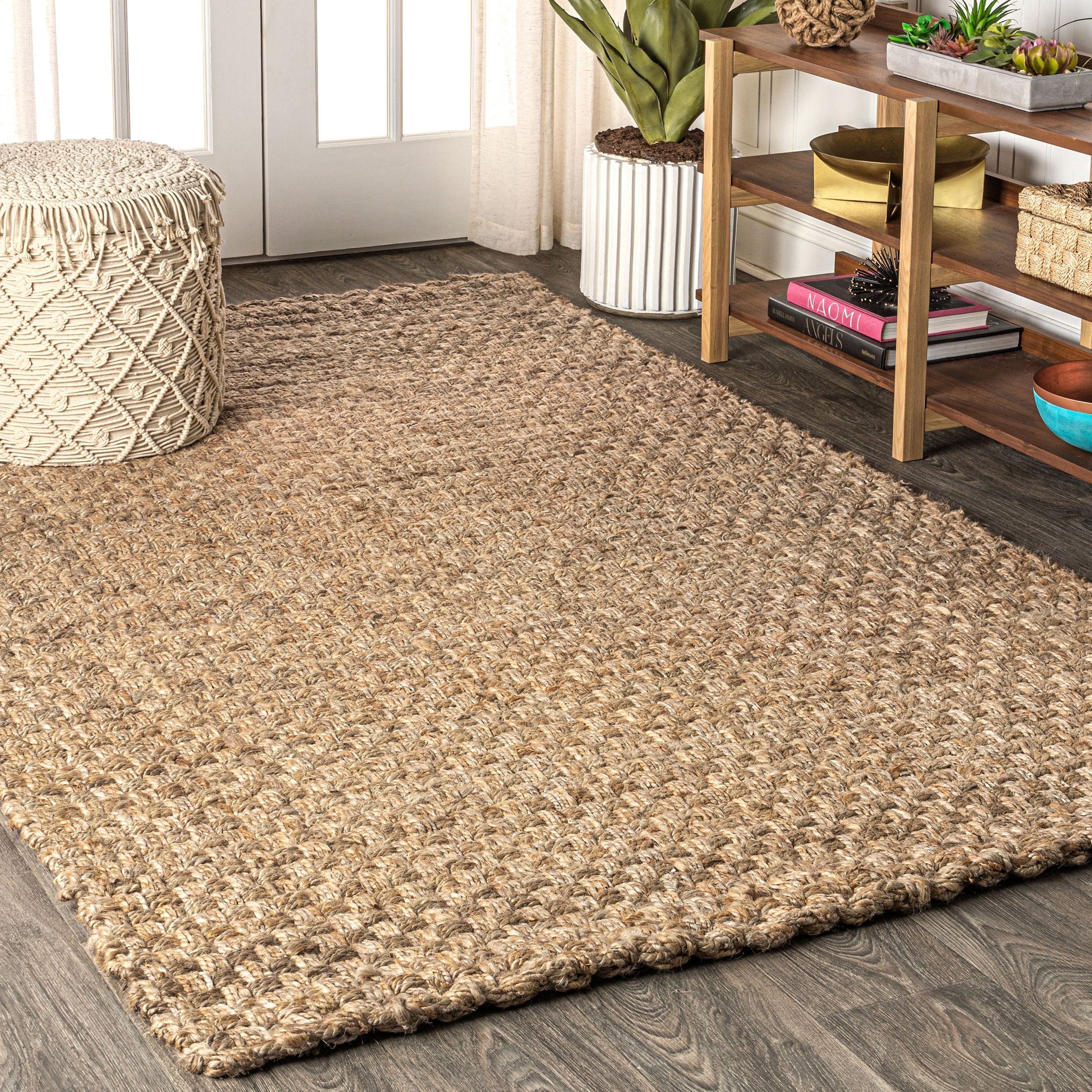 Tapis en jute épais tissé à la main JONATHAN Y Hiro