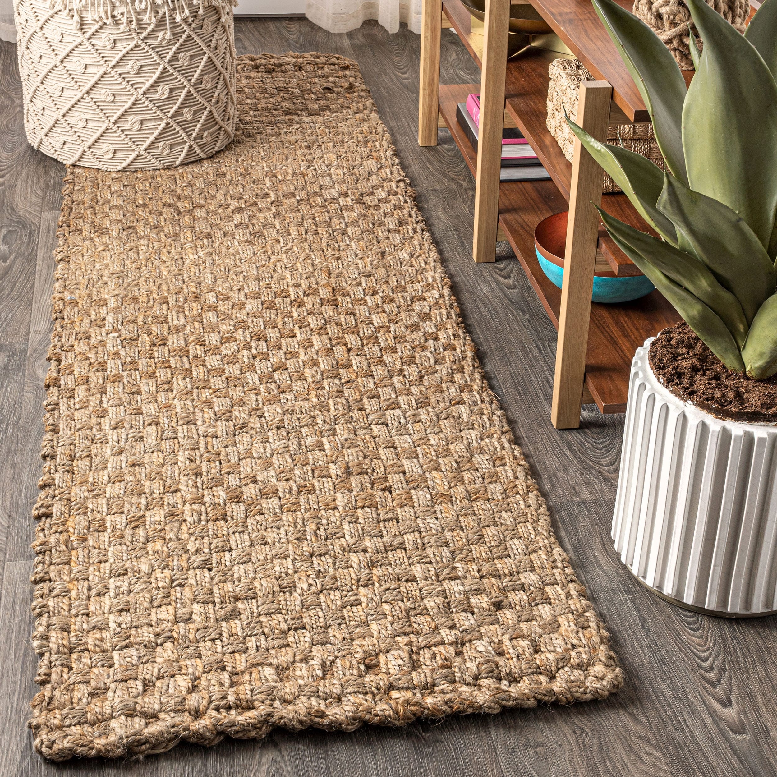 Tapis en jute épais tissé à la main JONATHAN Y Hiro