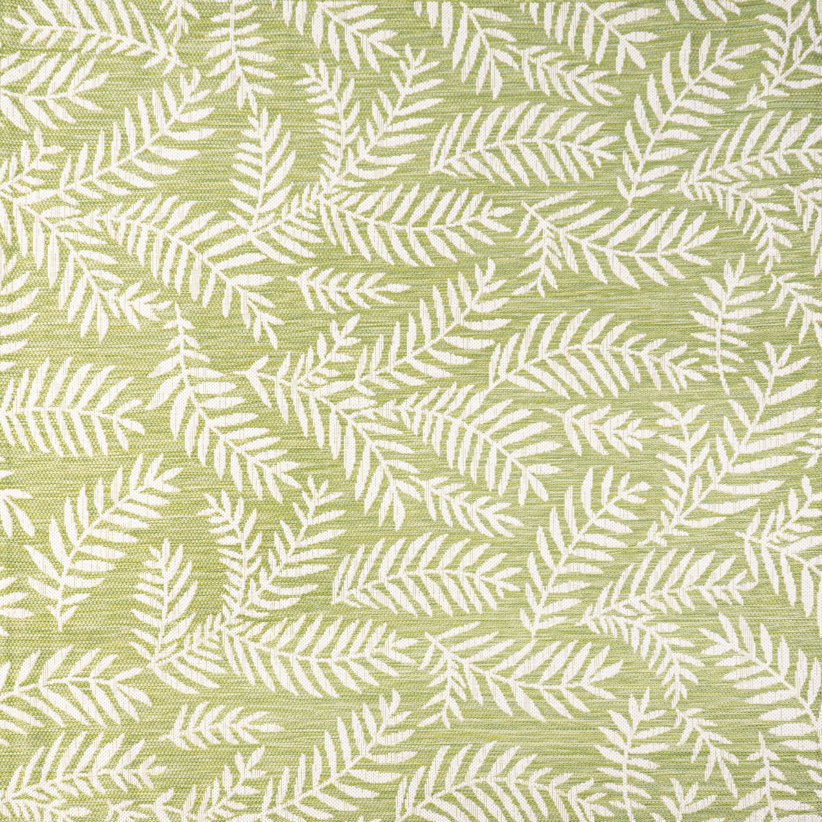 JONATHAN Y Tapis intérieur/extérieur à fronde de palmier Galon