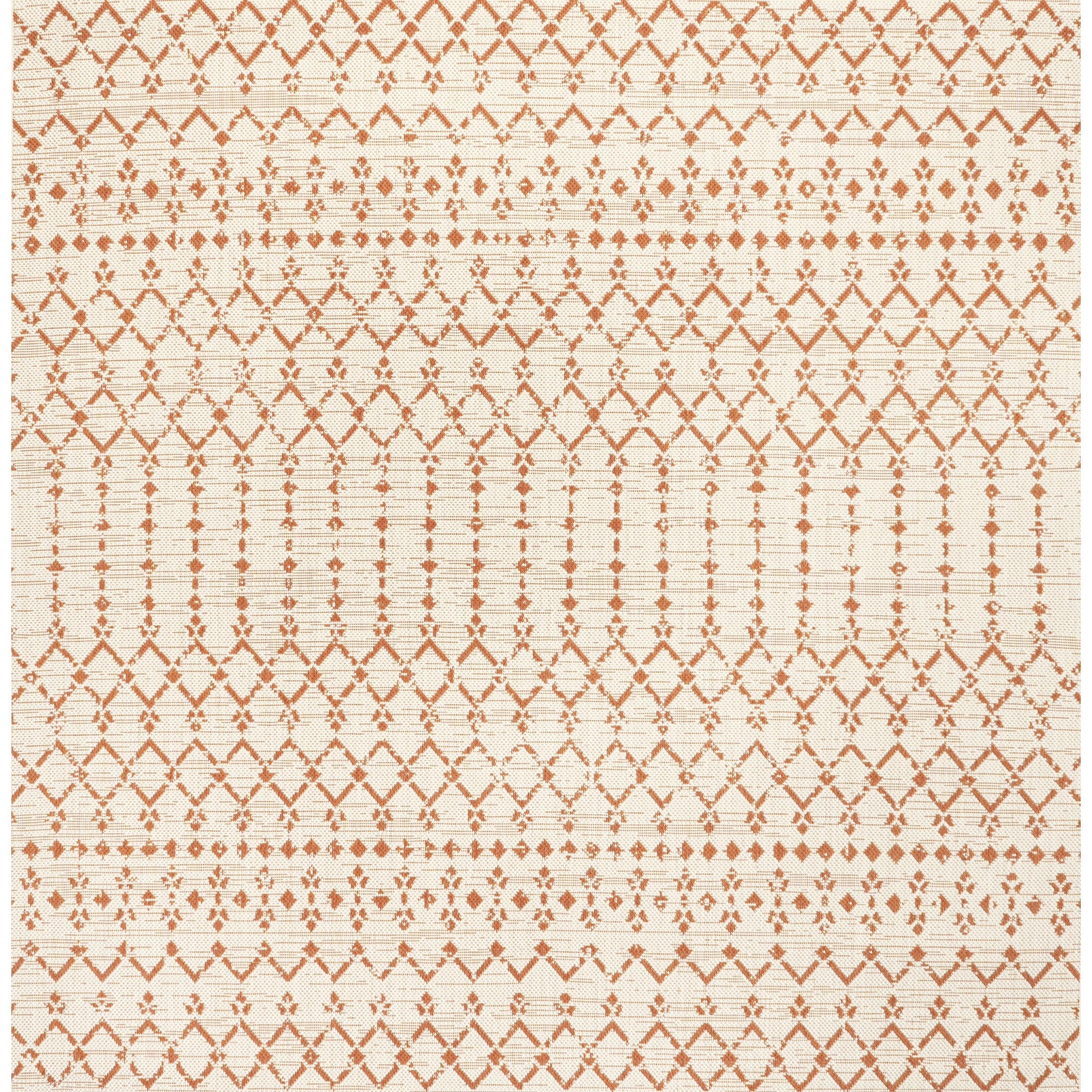 Tapis d'intérieur/extérieur à tissage géométrique marocain JONATHAN Y Trebol