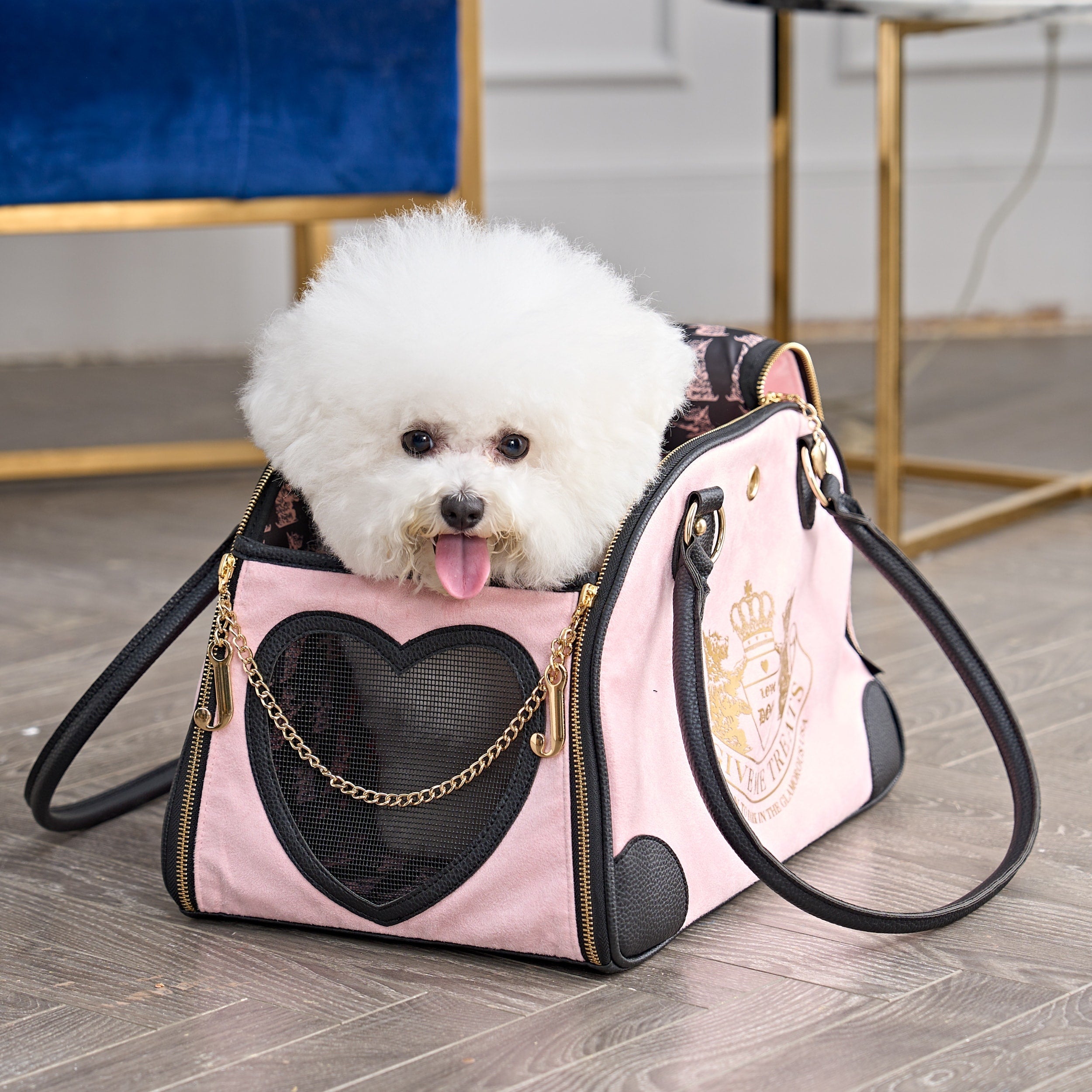 Sac de transport pour animaux de compagnie Juicy Couture Give Me Treats - Sac de voyage élégant