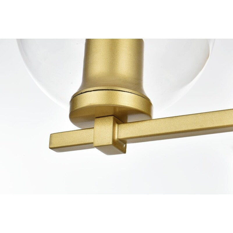 Applique de salle de bain Julian 1 lumière noire et transparente