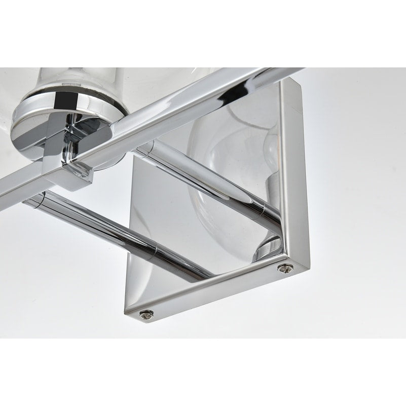 Applique de salle de bain Julian 1 lumière noire et transparente