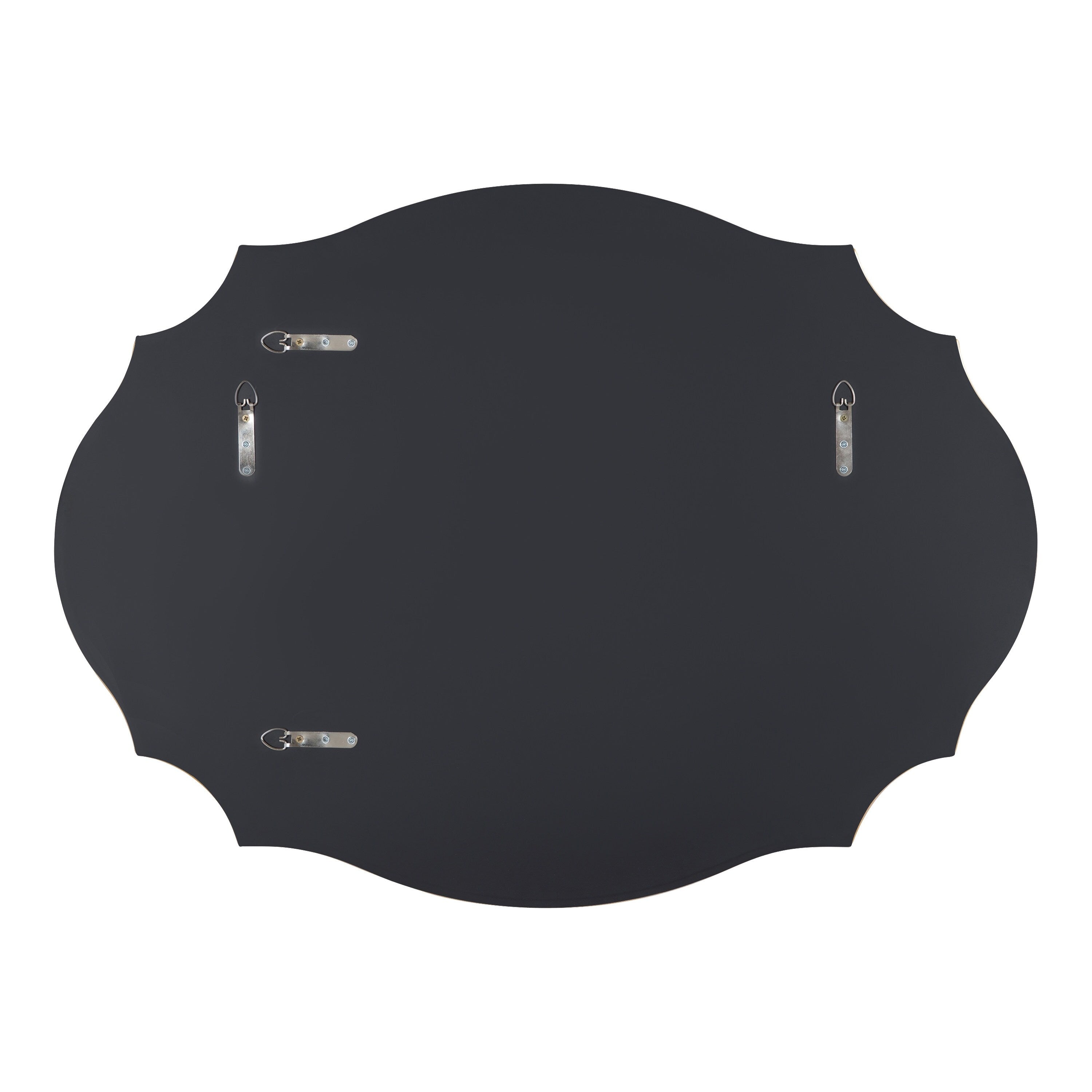 Miroir mural ovale festonné Kate et Laurel Leanna