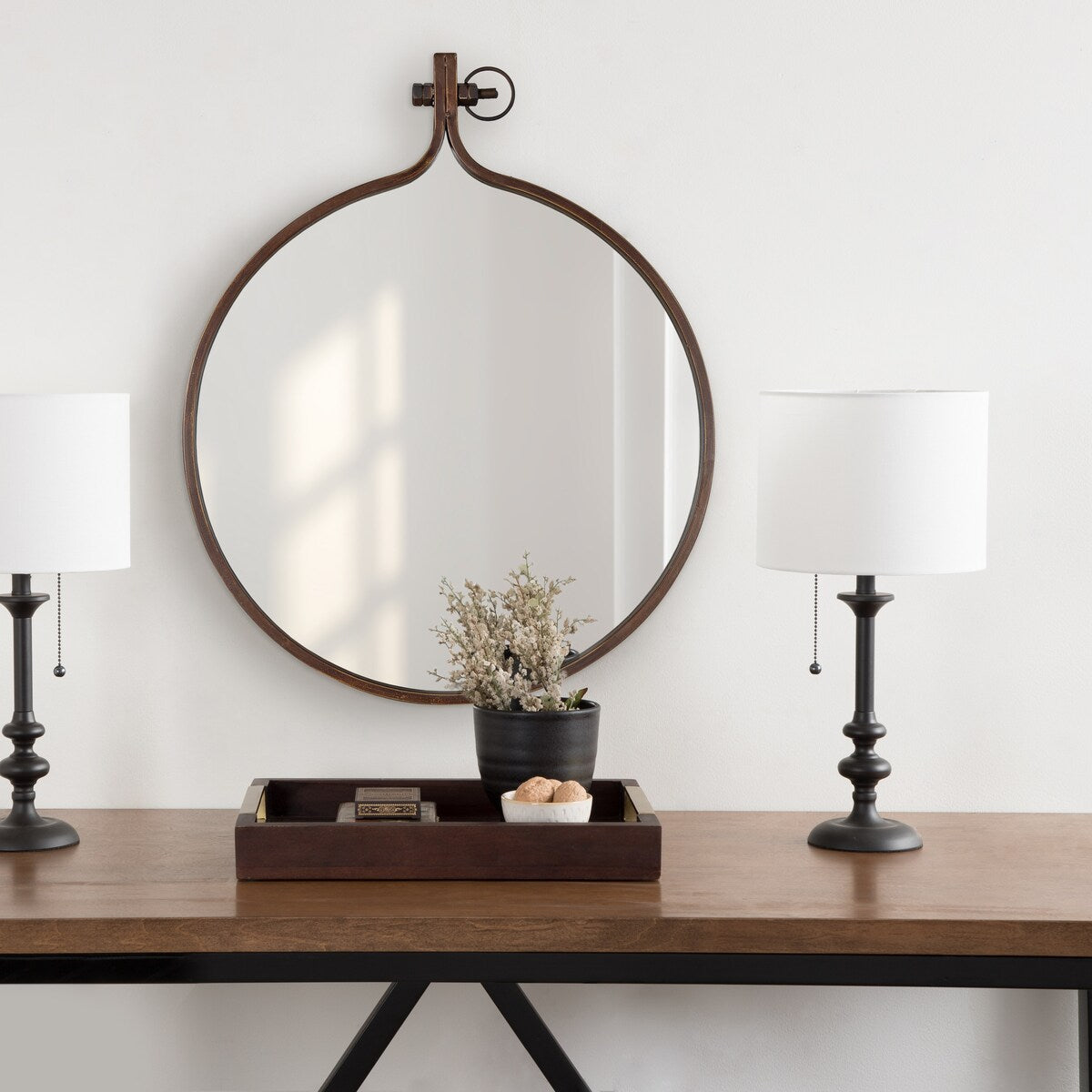 Miroir mural rond Kate et Laurel Yitro