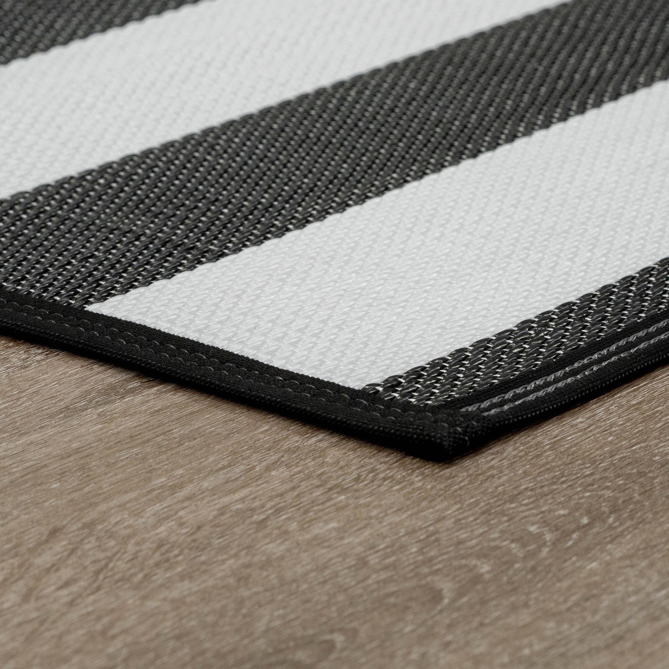 Tapis d'intérieur et d'extérieur à rayures de plage Lalune