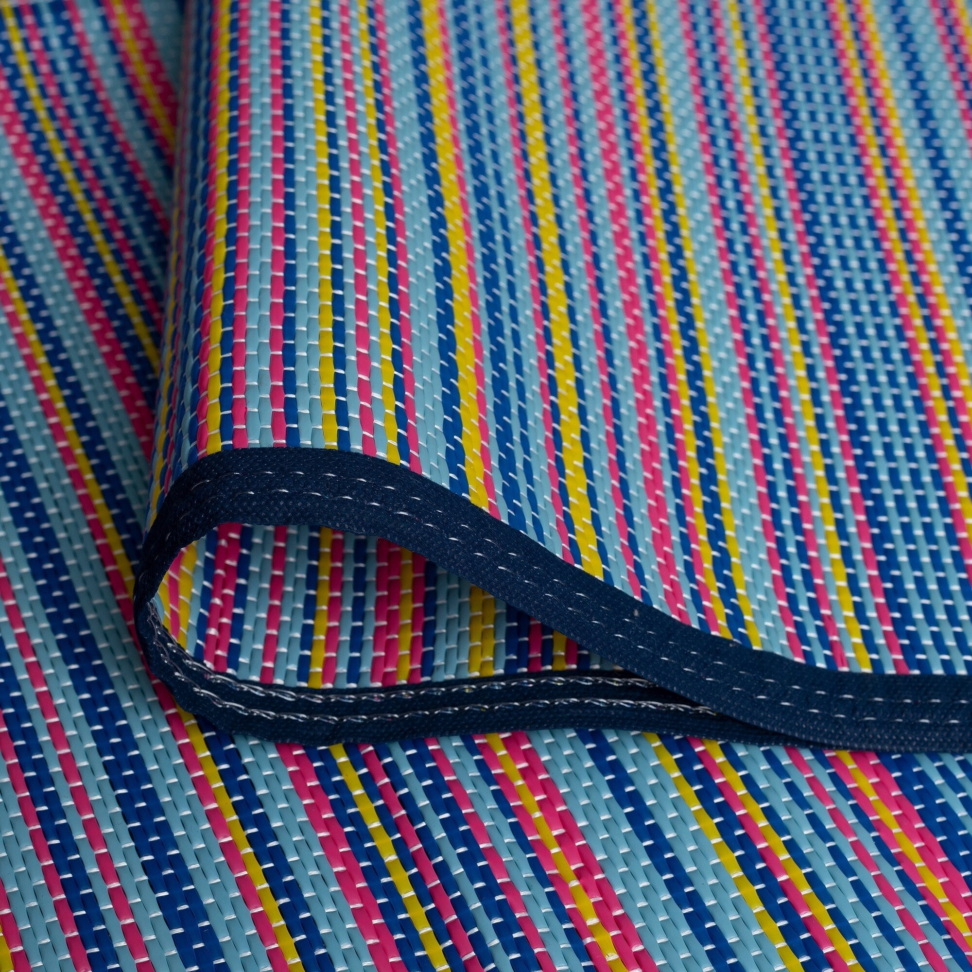 Tapis d'intérieur et d'extérieur à rayures de plage Lalune