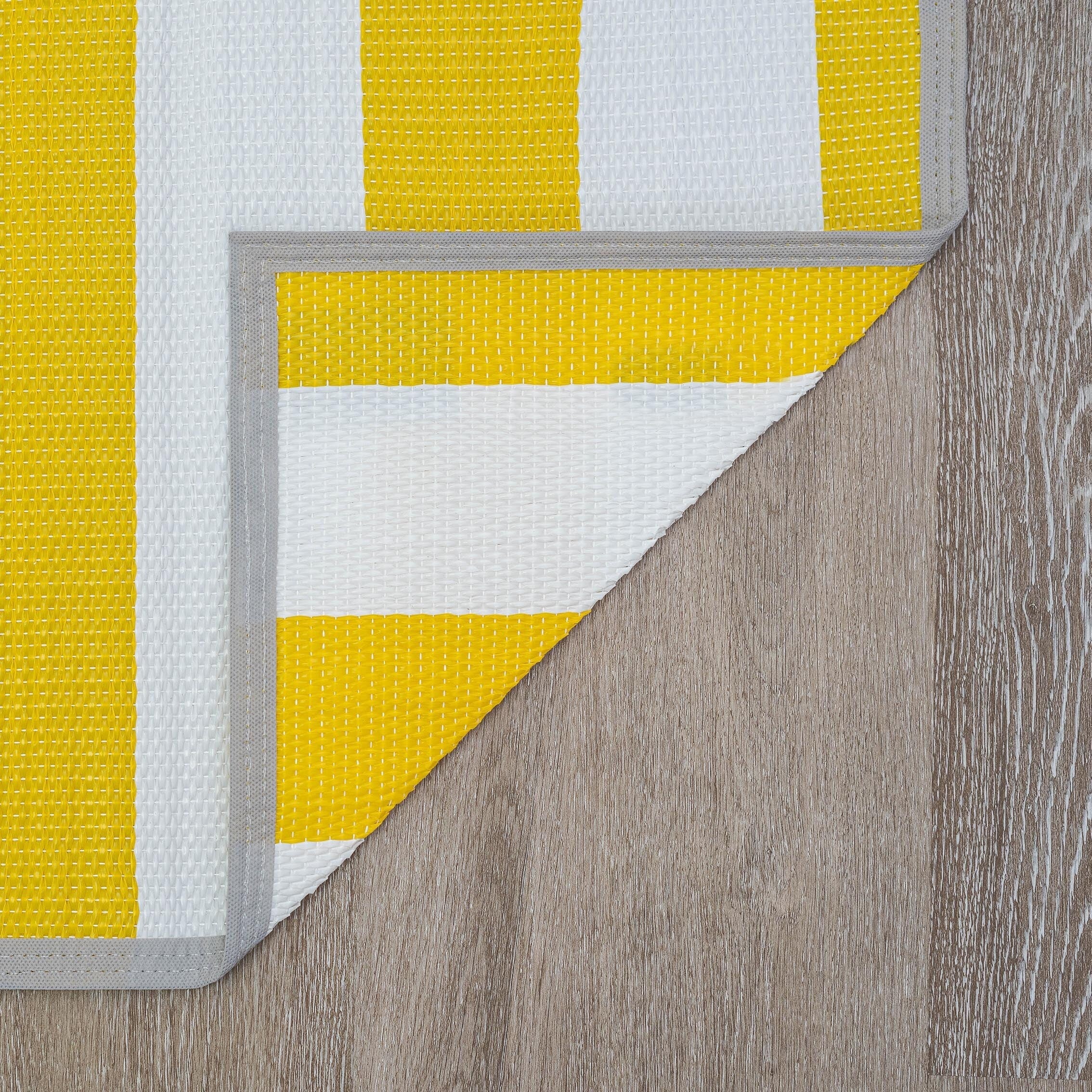 Tapis d'intérieur et d'extérieur à rayures de plage Lalune