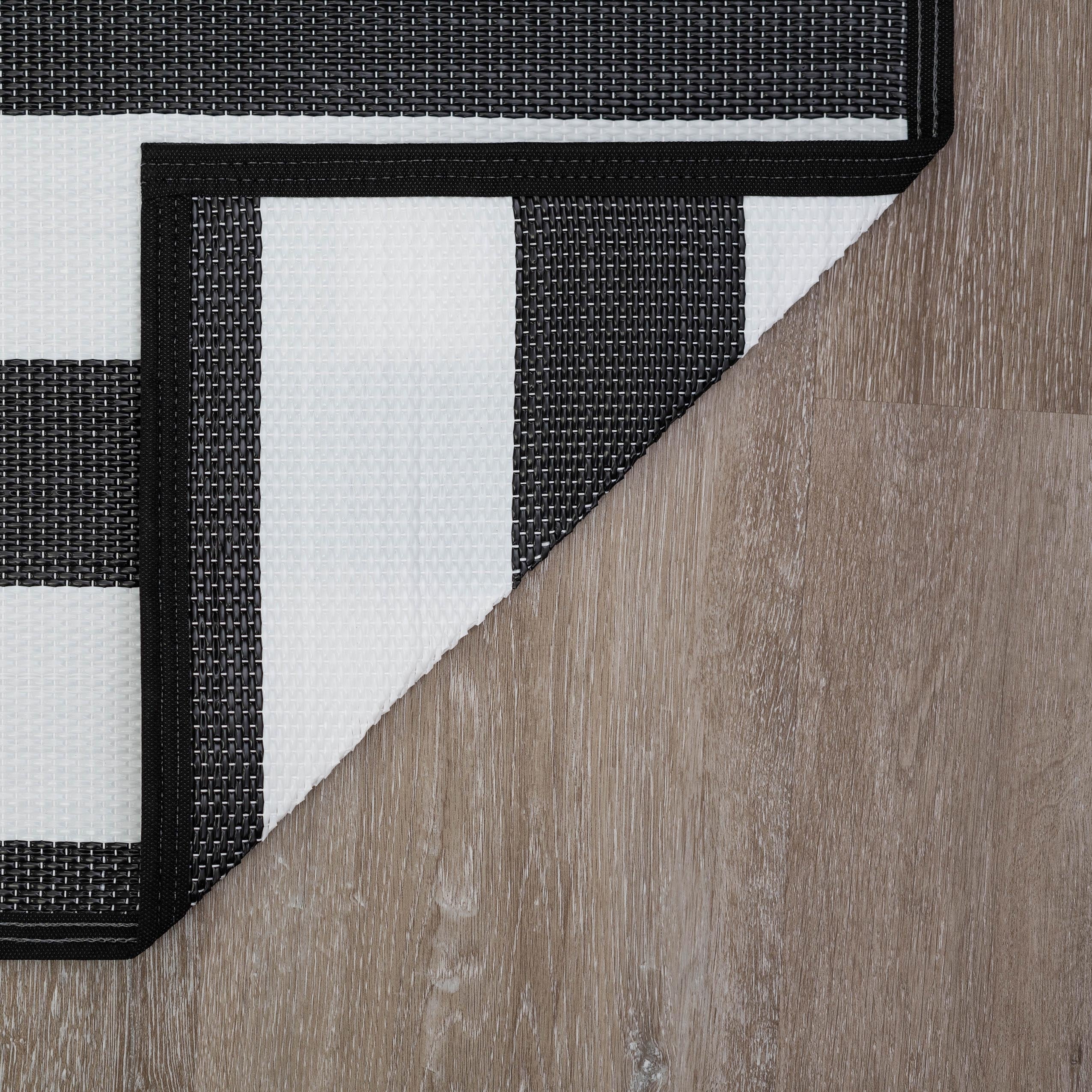 Tapis d'intérieur et d'extérieur à rayures de plage Lalune