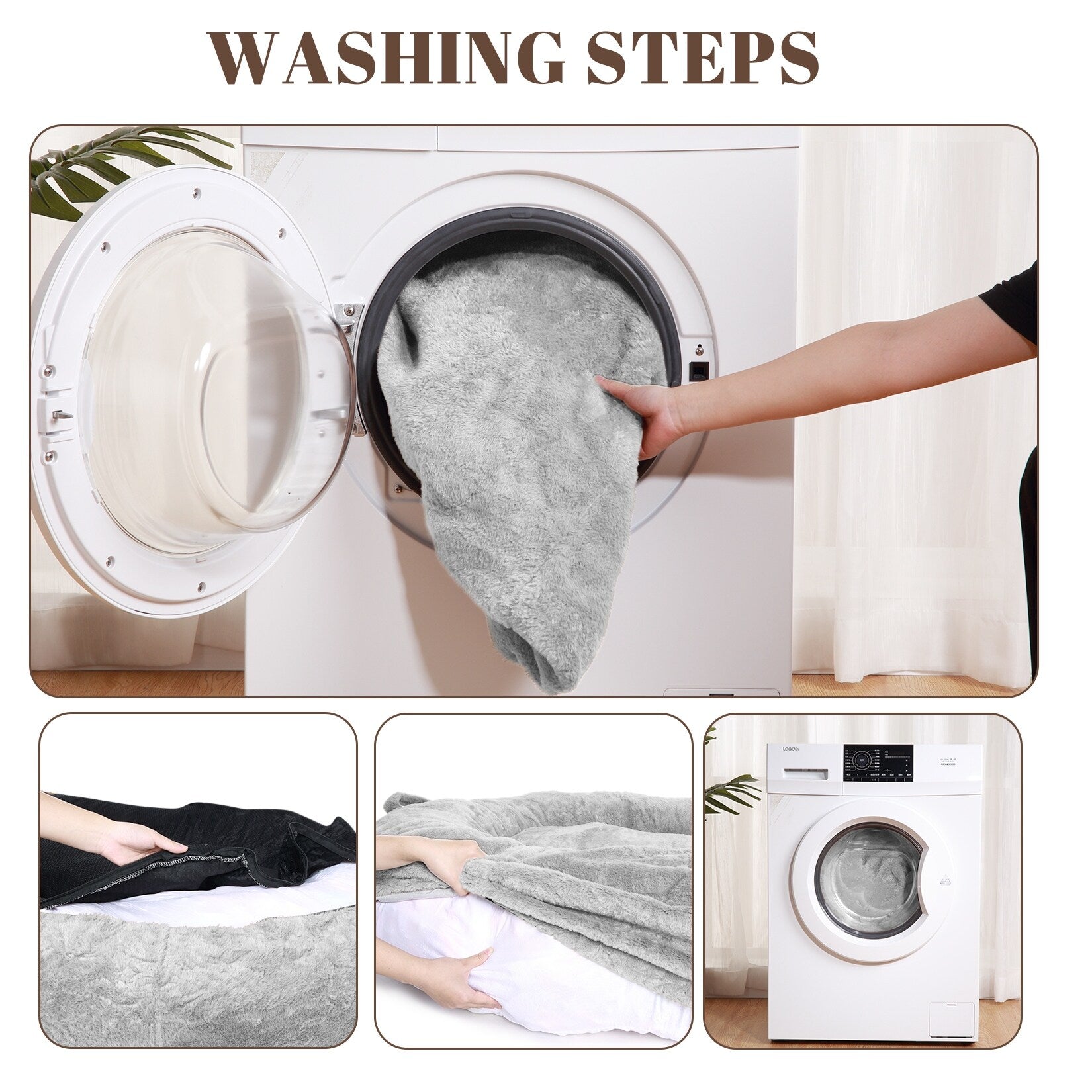 Lit géant pour chien (71 x 48 x 14 cm) - Grand lit pour chien (adultes) - Lavable