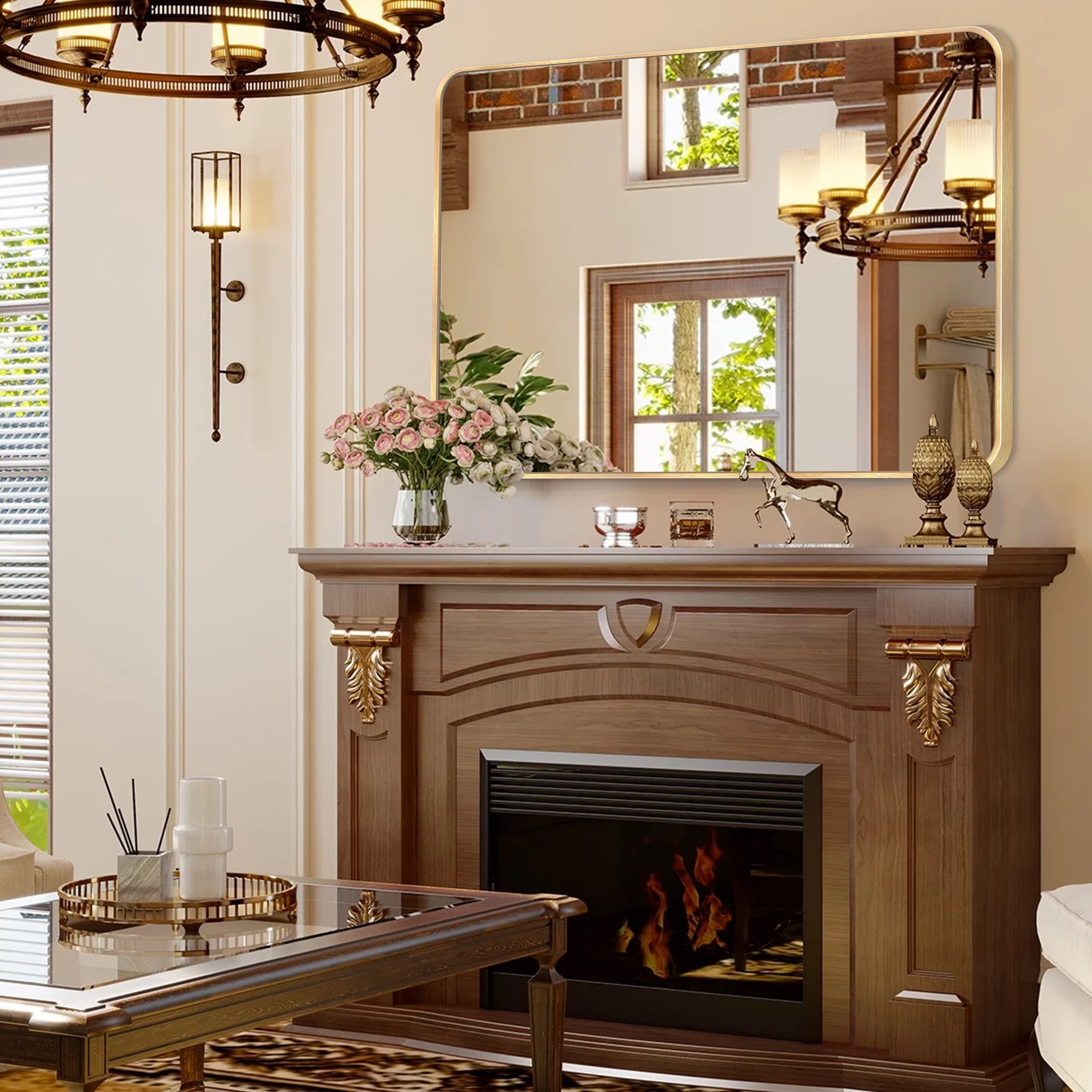 Miroir de sol moderne pleine longueur Miroir autoportant