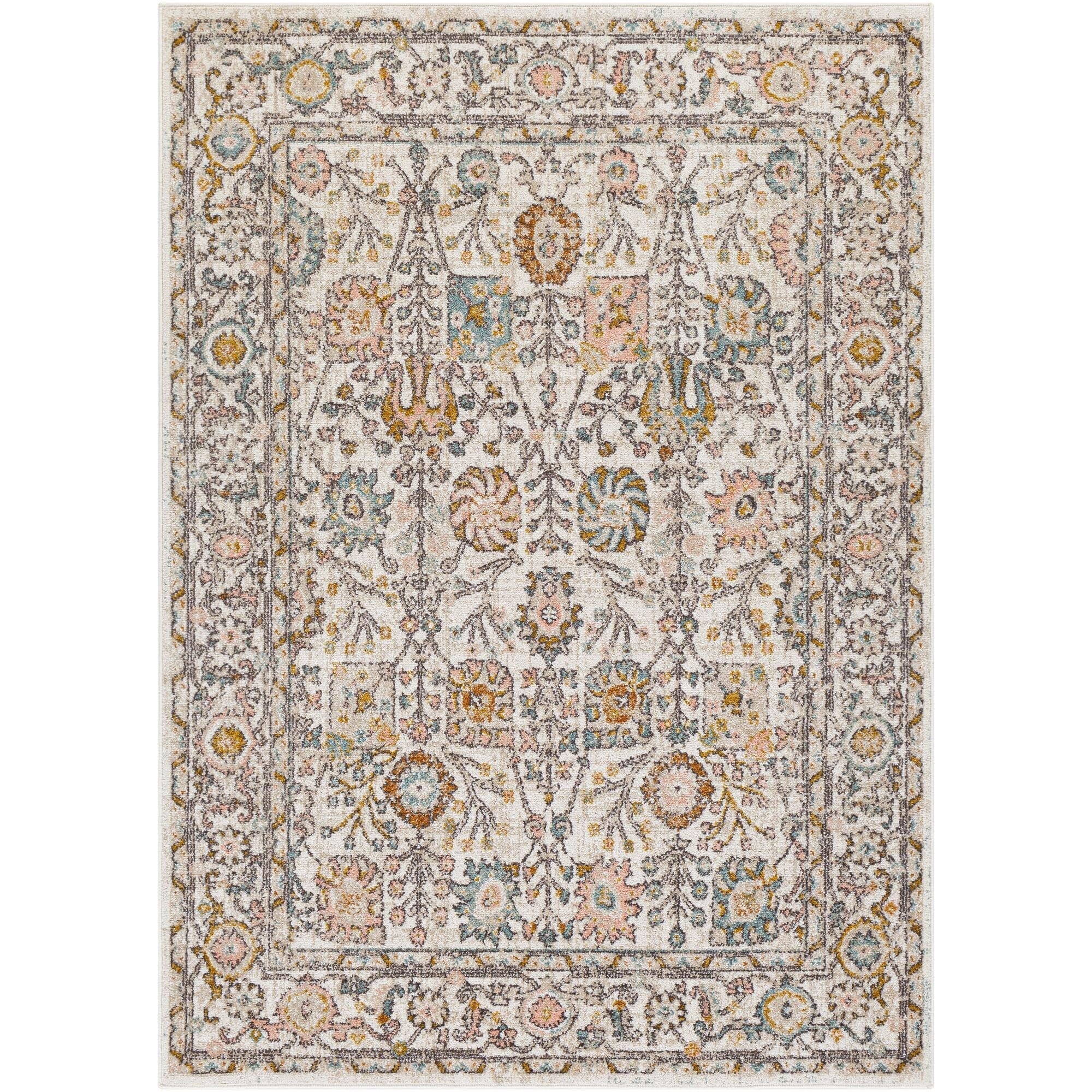 Tapis traditionnel floral et botanique Livabliss Ankara revisité