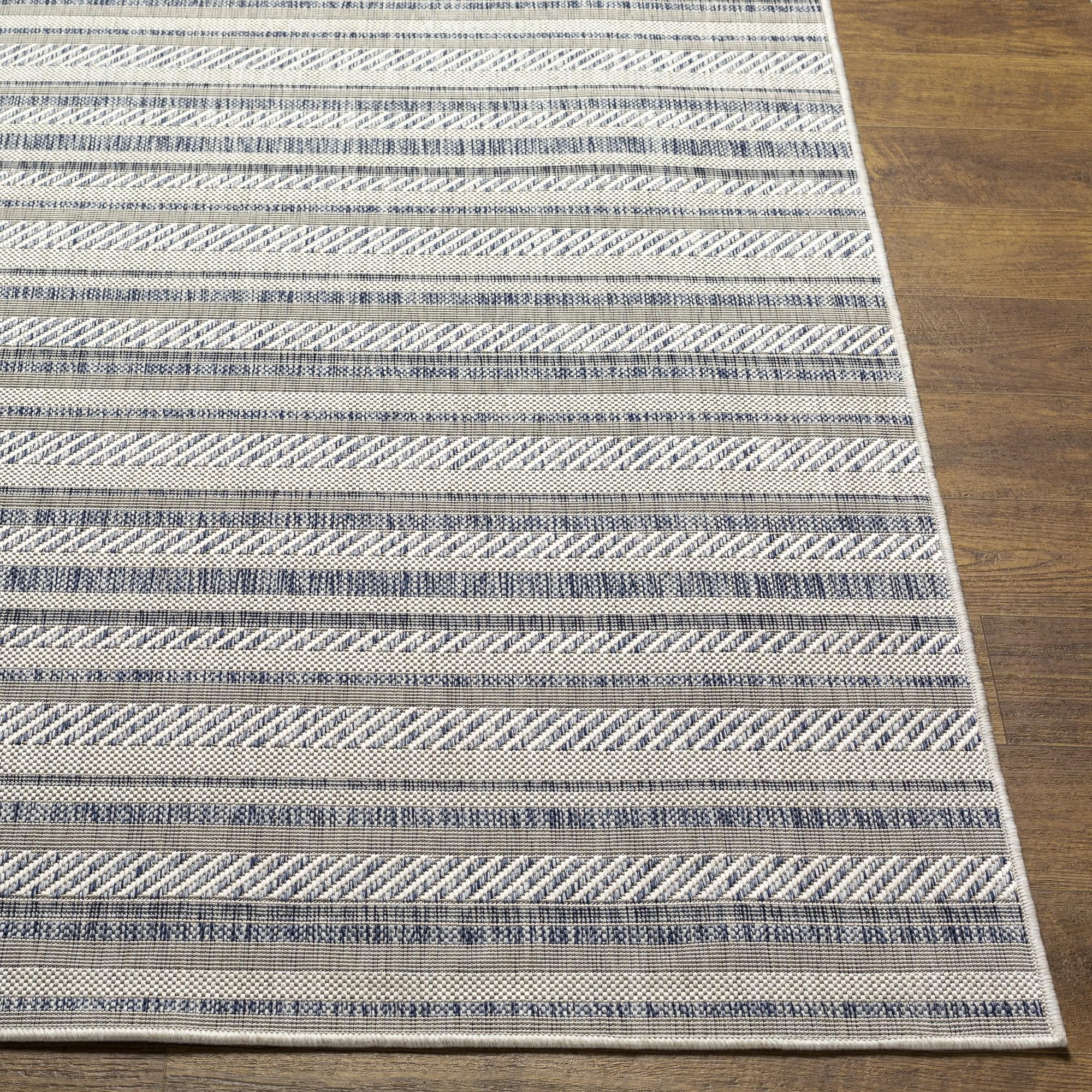 Tapis d'extérieur à rayures bohèmes Livabliss Eagean