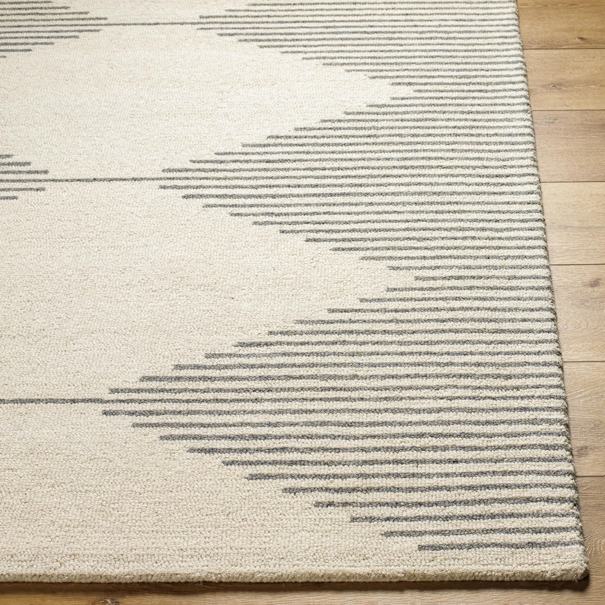 Tapis touffeté à la main minimaliste Livabliss Granada à motif losanges